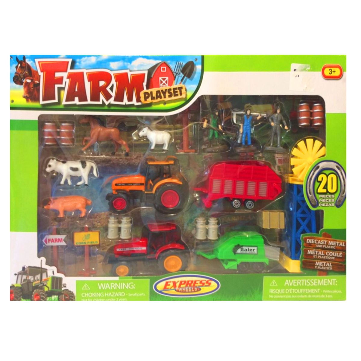 EXPRESS WHEELS 32019 ÇİFTLİK OYUNU 20 PARÇA 3+ 1