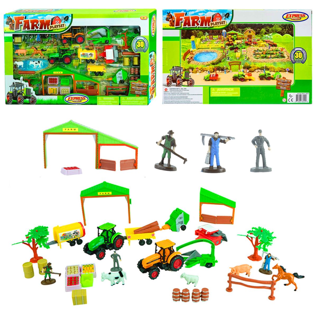 EXPRESS WHEELS 33019 ÇİFTLİK OYUNU 30 PARÇA 3+ 1