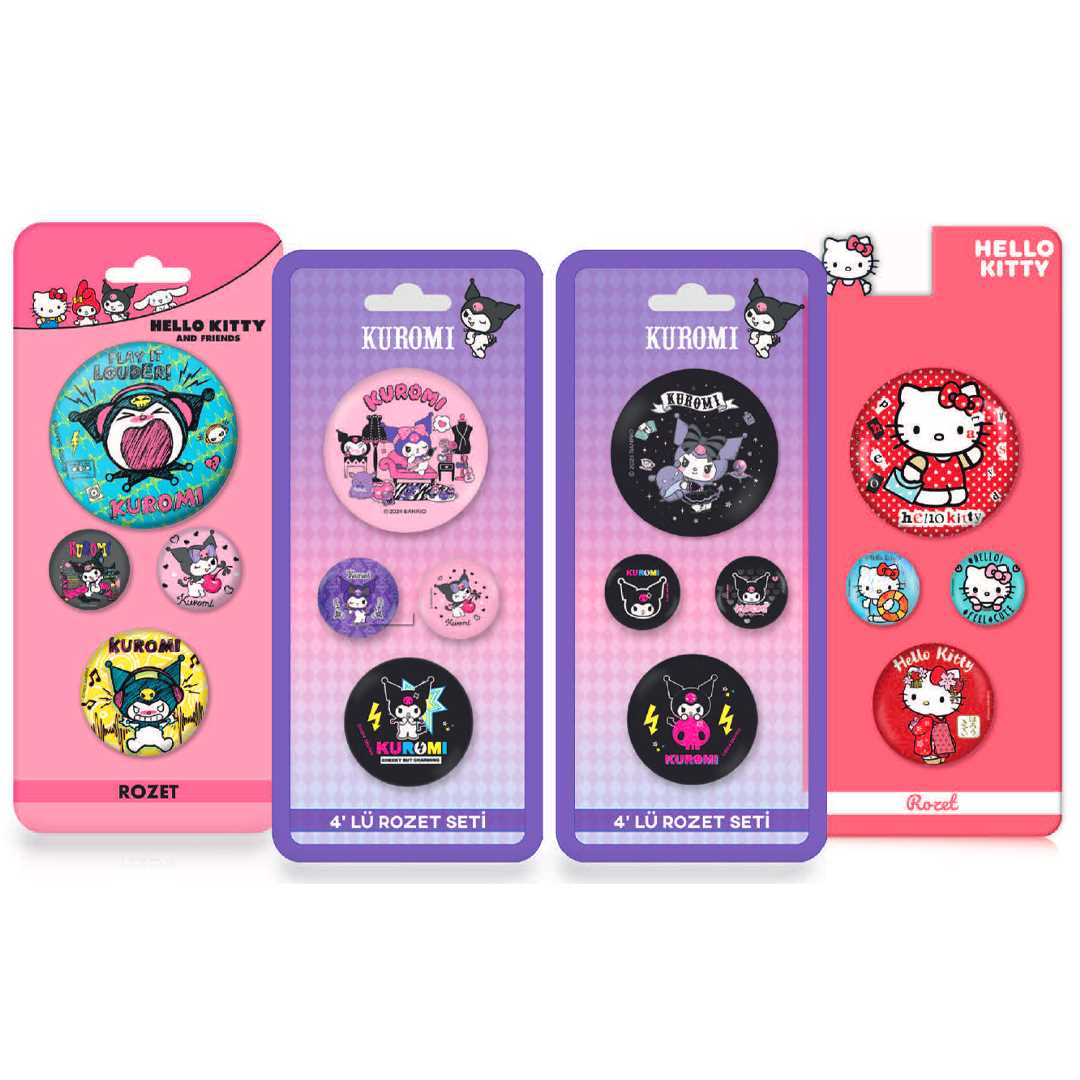KUROMİ - HELLO KİTTY ROZET SET 4 LÜ 306-30 1