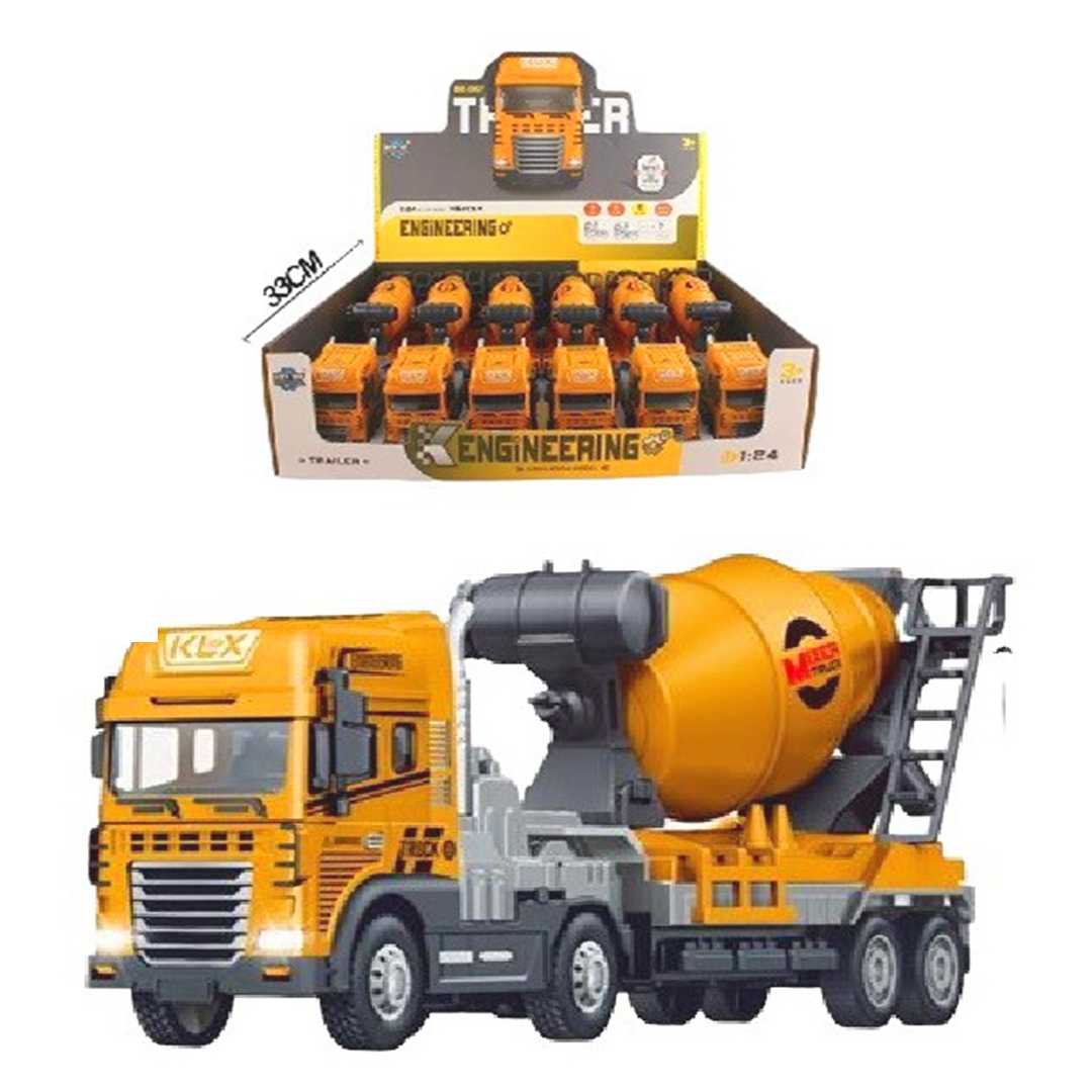 CAN ALİ TOYS SÜRTMELİ İNŞAAT ARAÇLARI KLX800-247 METAL DİE CAST SESLİ IŞIKLI 1:24 6 LI 3+ 1