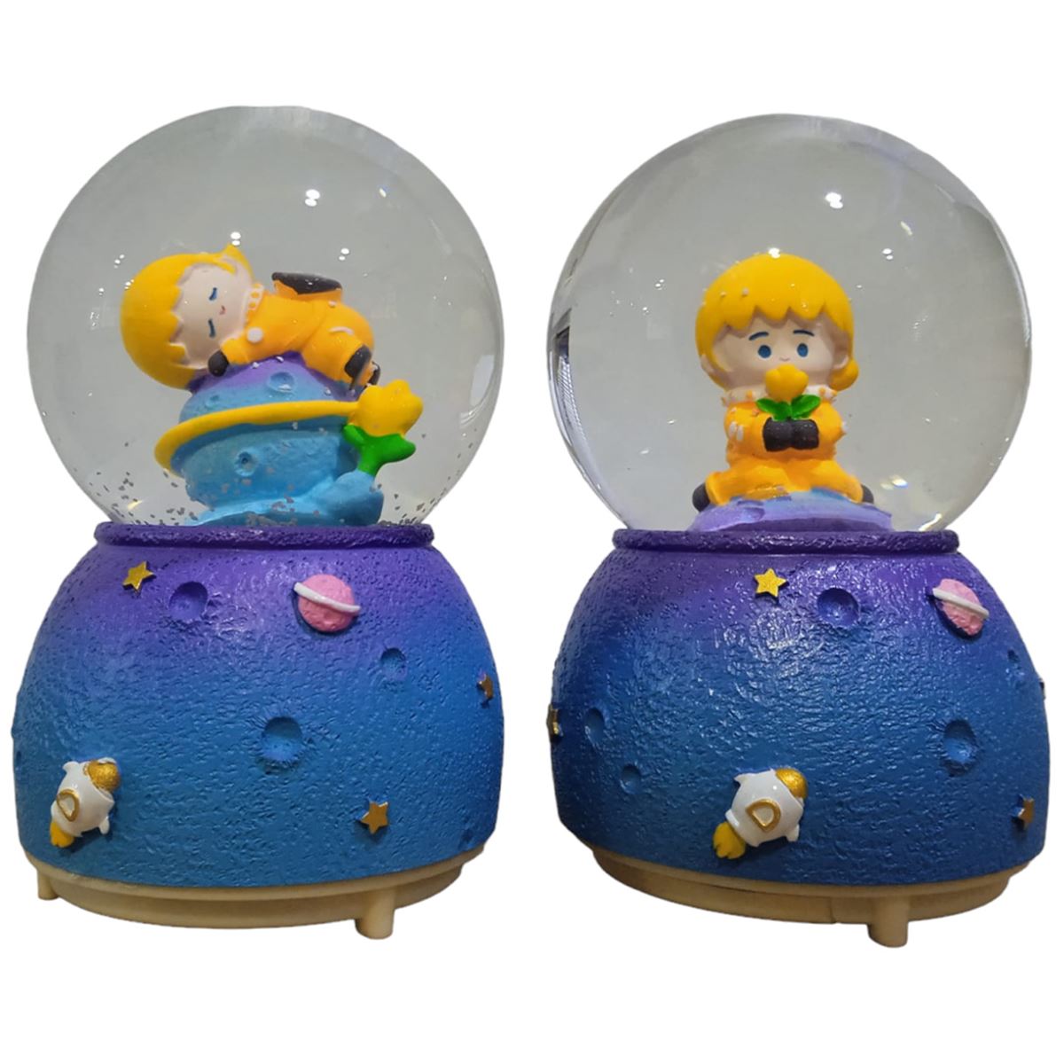 YLZ KAR KÜRESİ JC9H035-100 BÜYÜK KAR ATAN KÜÇÜK PRENS SESLİ IŞIKLI 1