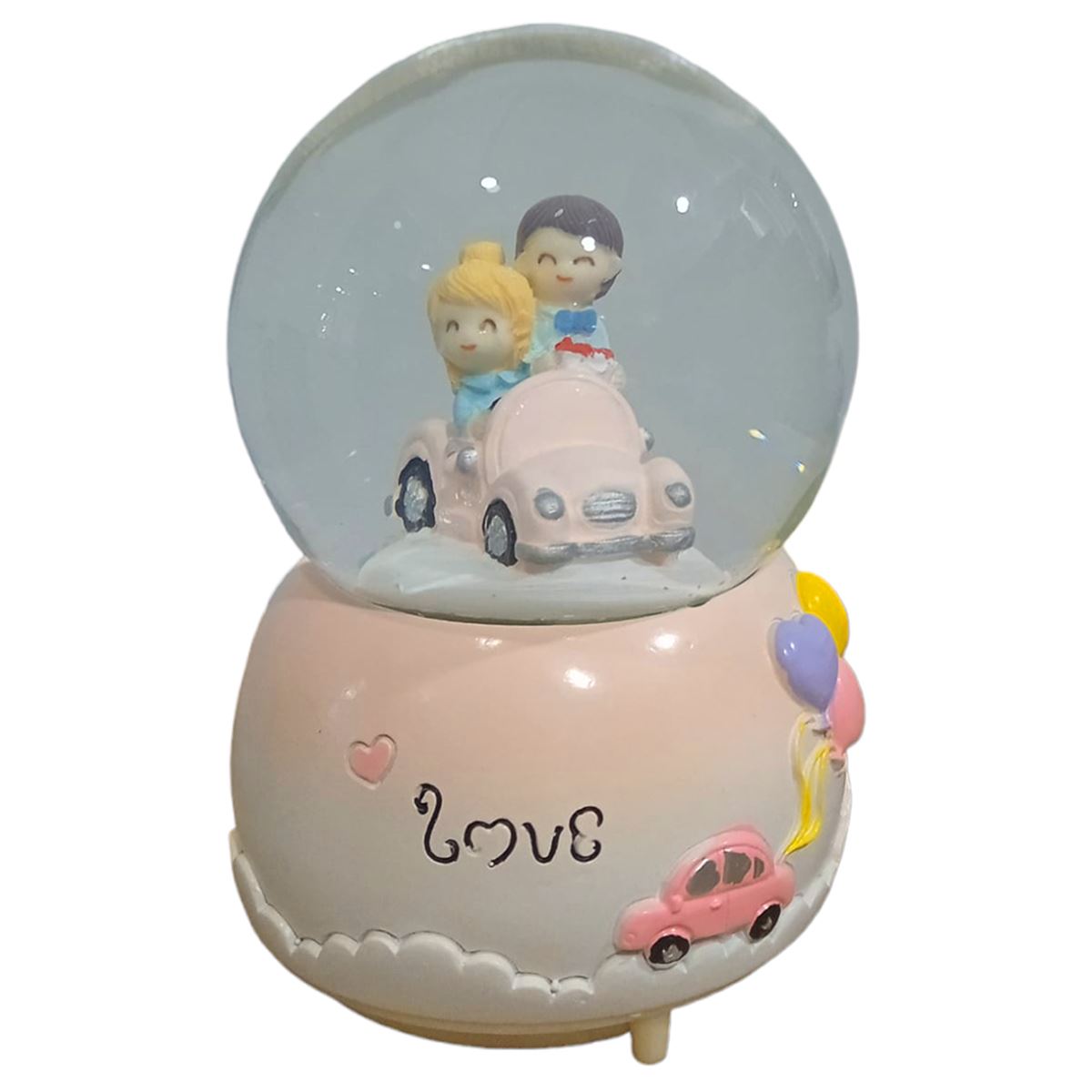 YLZ KAR KÜRESİ 100-F288 BÜYÜK KAR ATAN LOVE SEVGİLİ SESLİ IŞIKLI 1