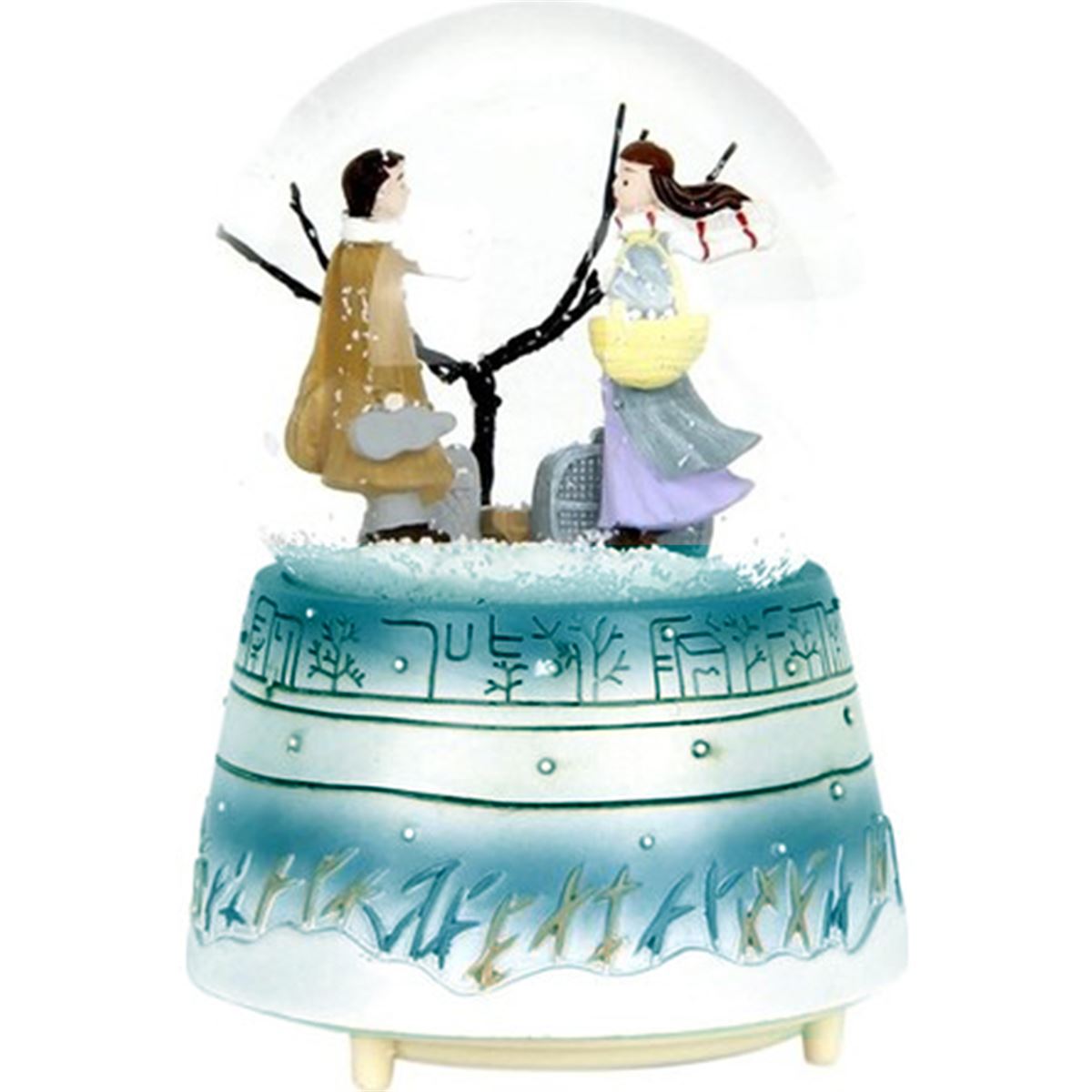 YLZ KAR KÜRESİ 100-F32 BÜYÜK KAR ATAN SEVGİLİ SESLİ IŞIKLI 1