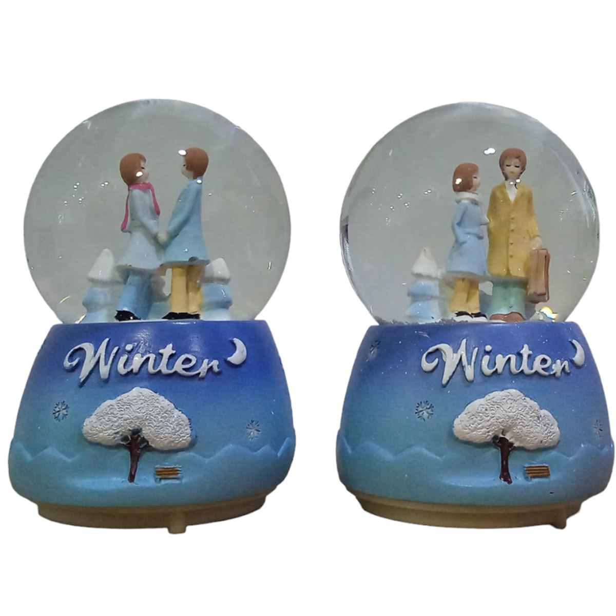 YLZ KAR KÜRESİ 80-551 ORTA SEVGİLİ SESLİ IŞIKLI 1