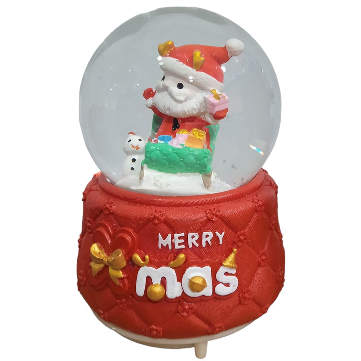 YLZ KAR KÜRESİ YLZ-M116 YILBAŞI BÜYÜK KAR ATAN NOEL BABA SESLİ IŞIKLI 1