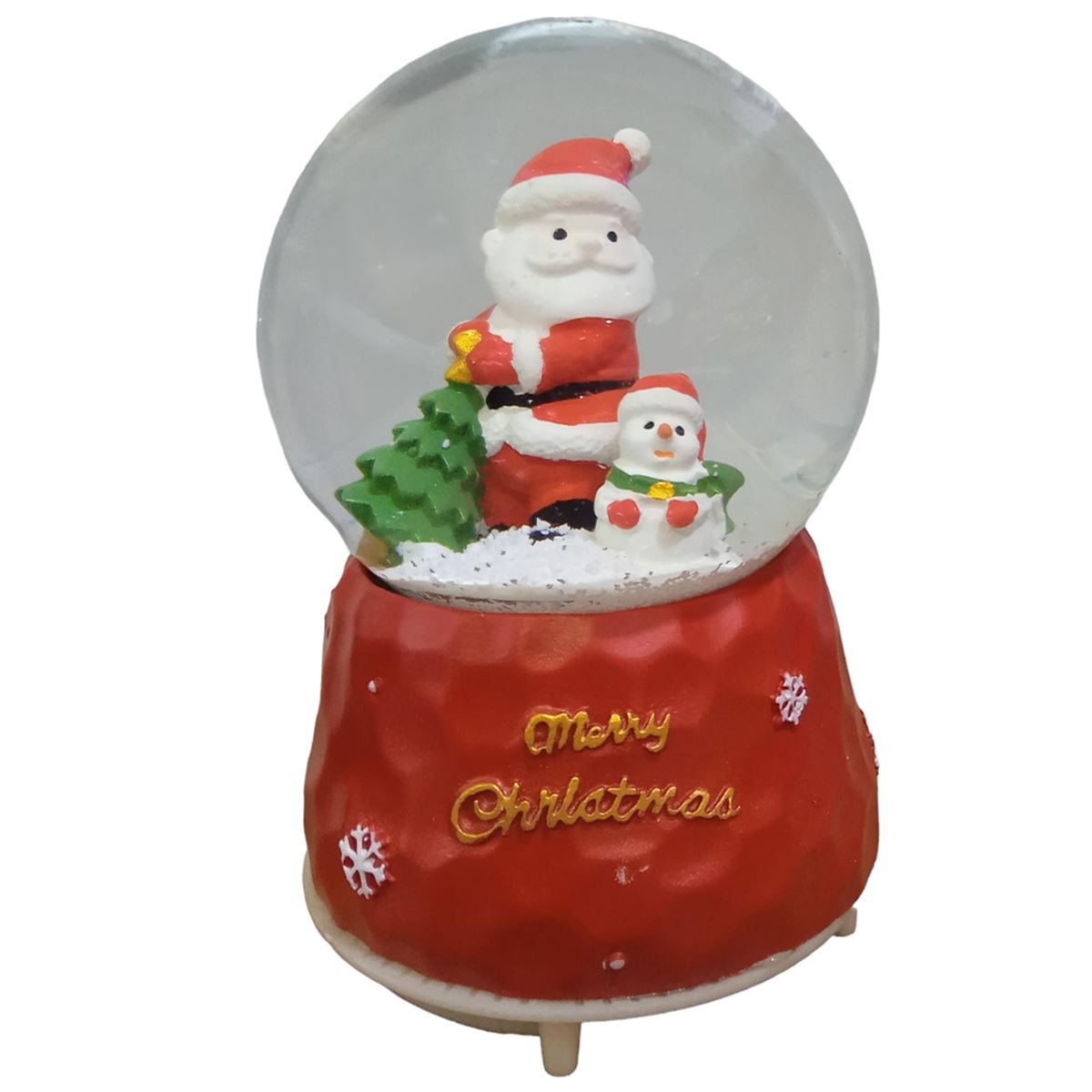 YLZ KAR KÜRESİ YLZ-M119 YILBAŞI BÜYÜK KAR ATAN NOEL BABA - MİNİ KARDAN ADAM SESLİ IŞIKLI 1