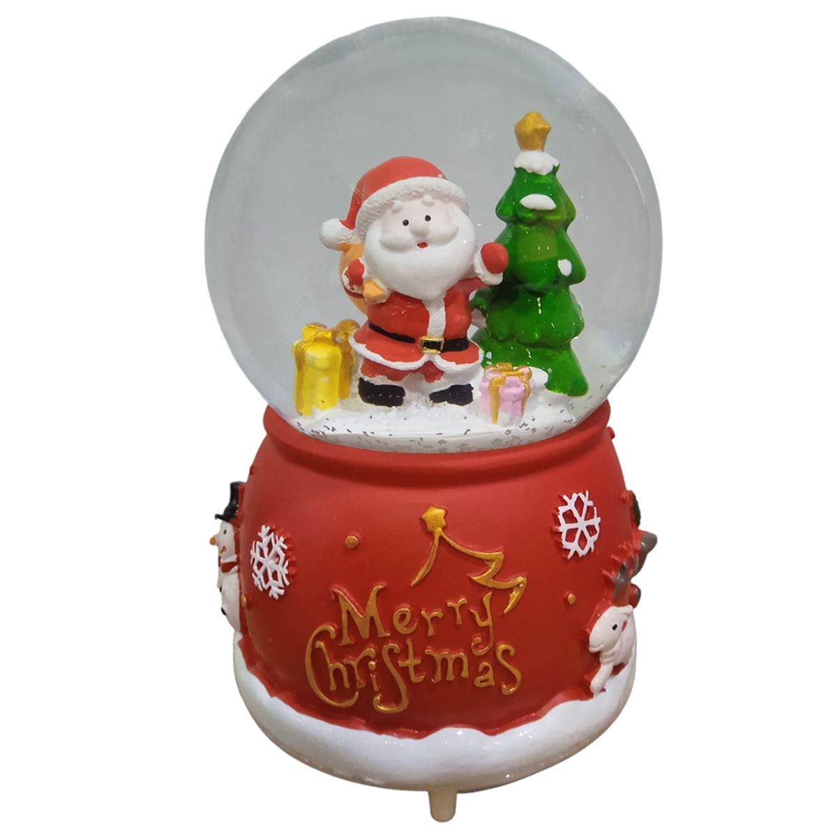 YLZ KAR KÜRESİ YLZ-M126 YILBAŞI BÜYÜK KAR ATAN NOEL BABA SESLİ IŞIKLI 1