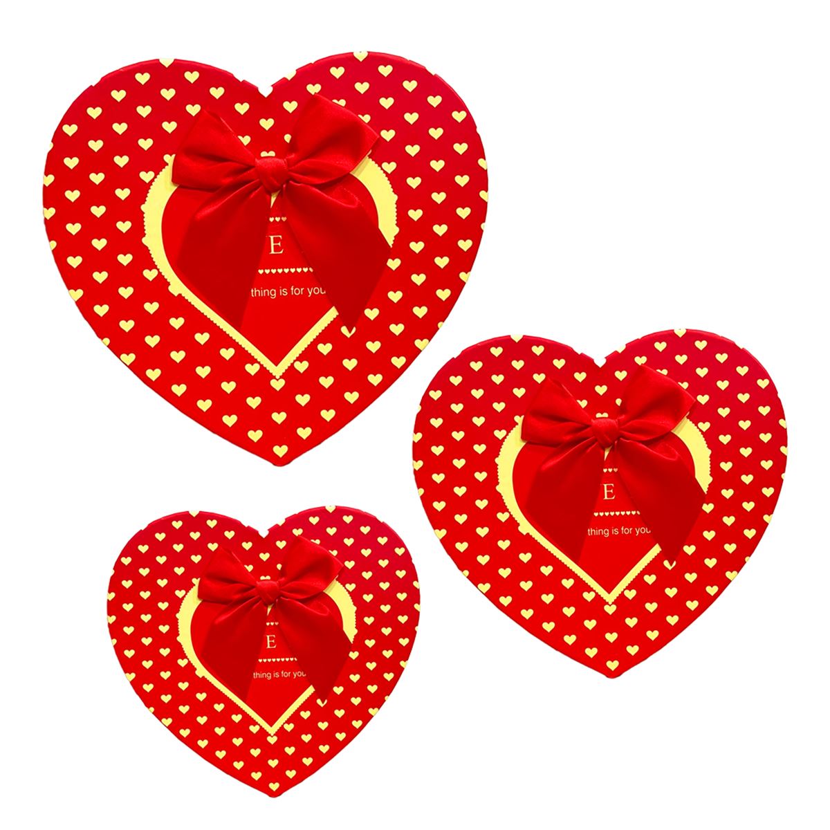 YLZ HEDİYE KUTUSU YLZ-2218-103 KALP 3 LÜ SET 1