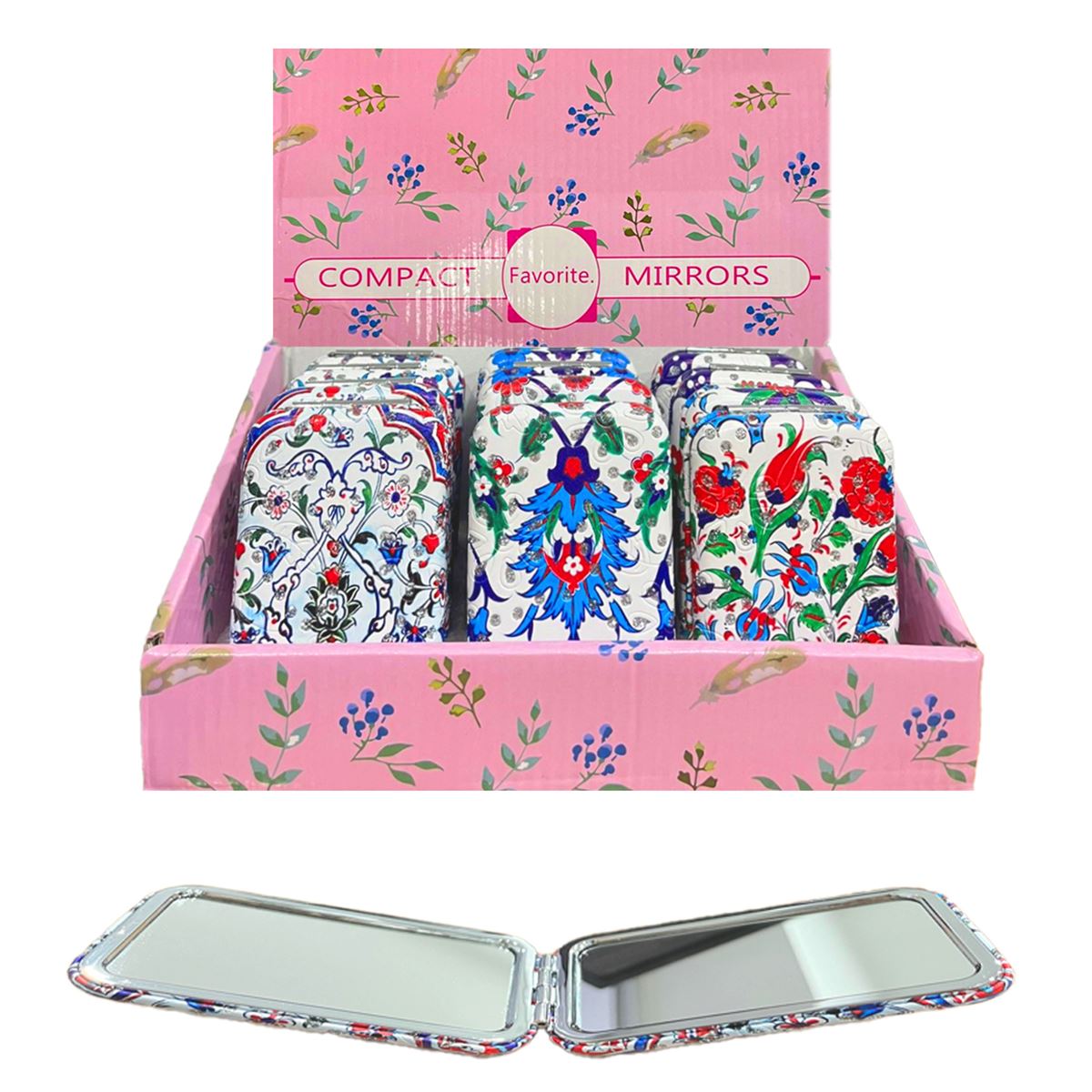 YLZ CEP AYNASI YLZ-010 DİKDÖRTGEN OTANTİK 12 Lİ 1