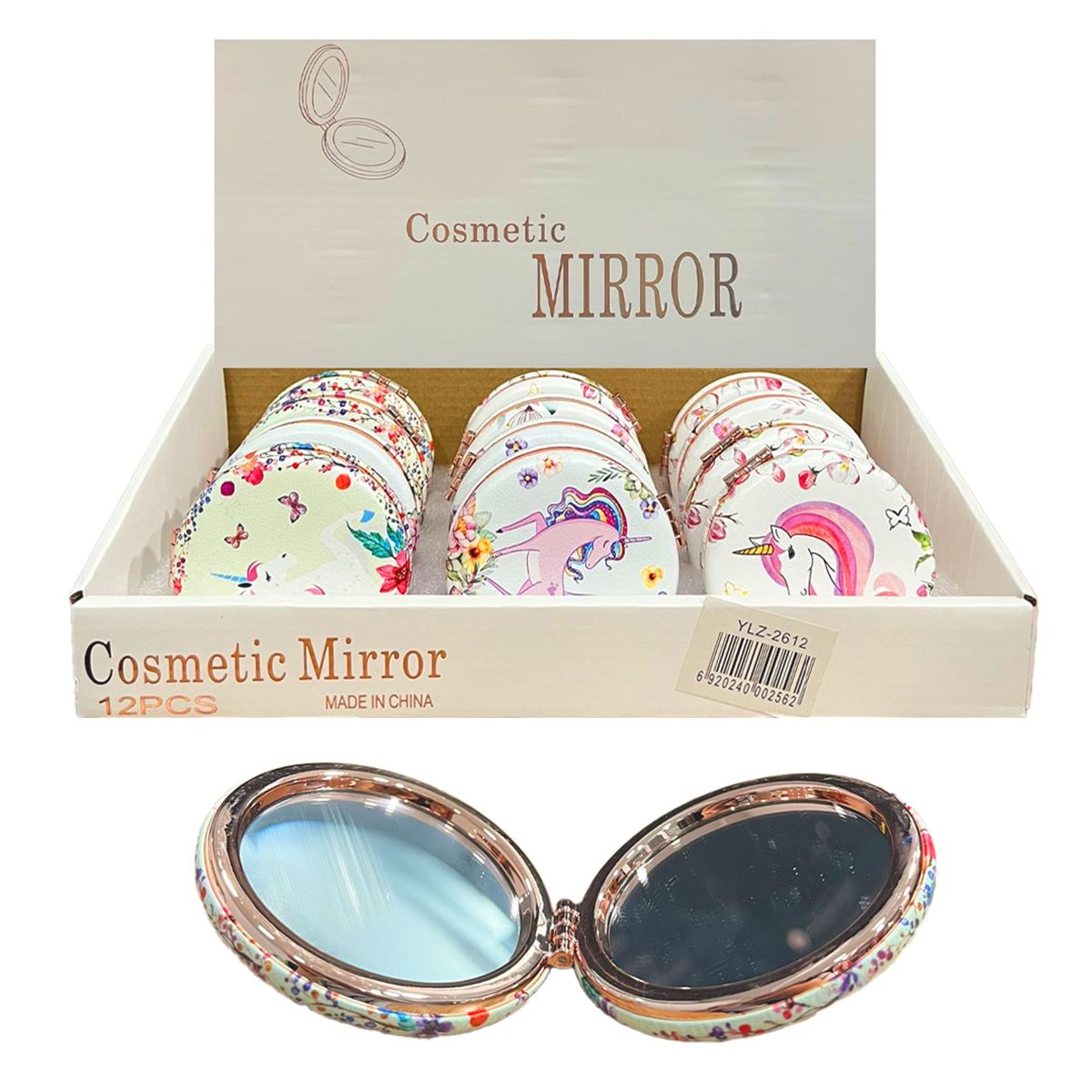 YLZ CEP AYNASI YLZ-2612 YUVARLAK UNİCORN 12 Lİ 1