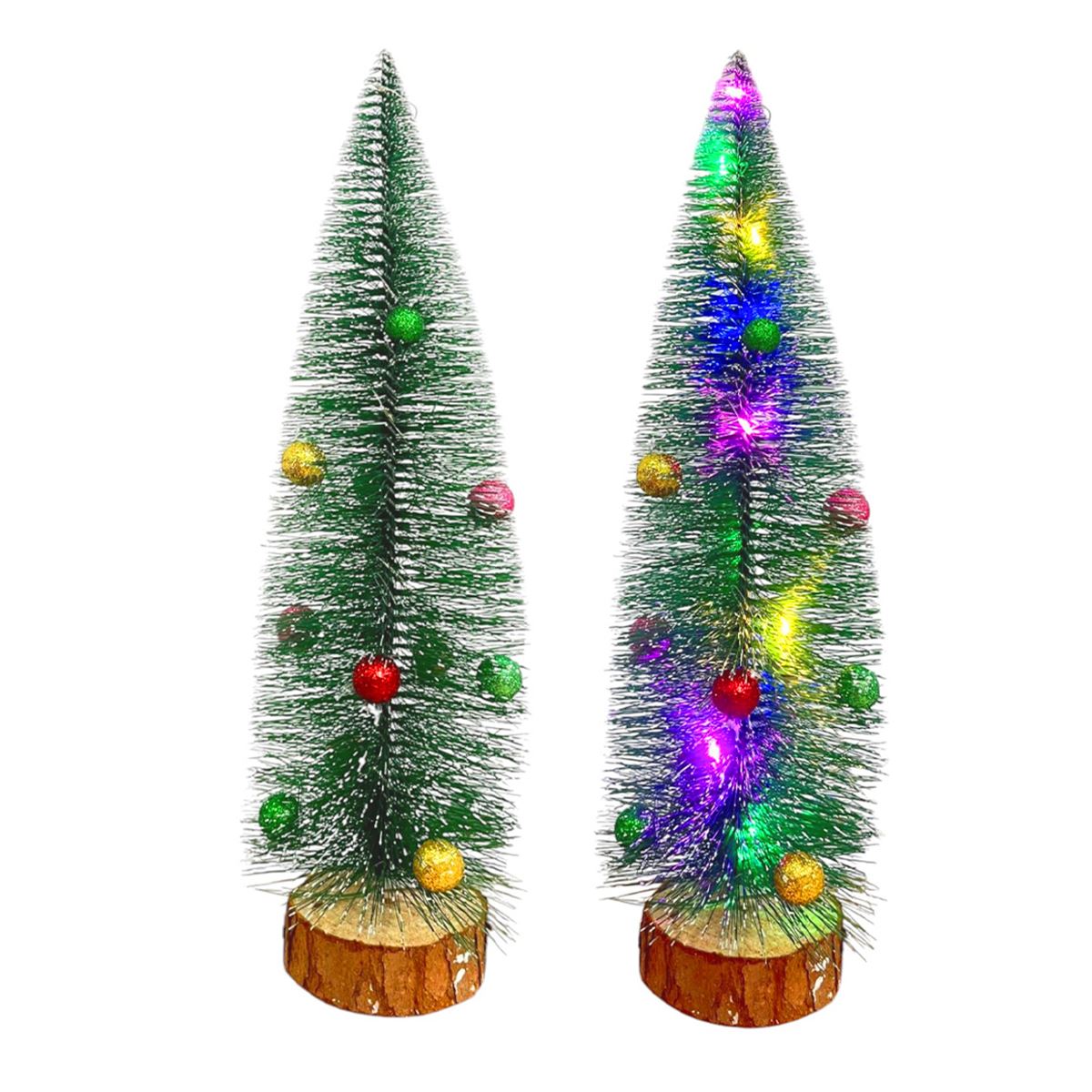 YLZ YILBAŞI SÜSÜ A4-9173-18 ÇAM AĞACI IŞIKLI 30 CM 1