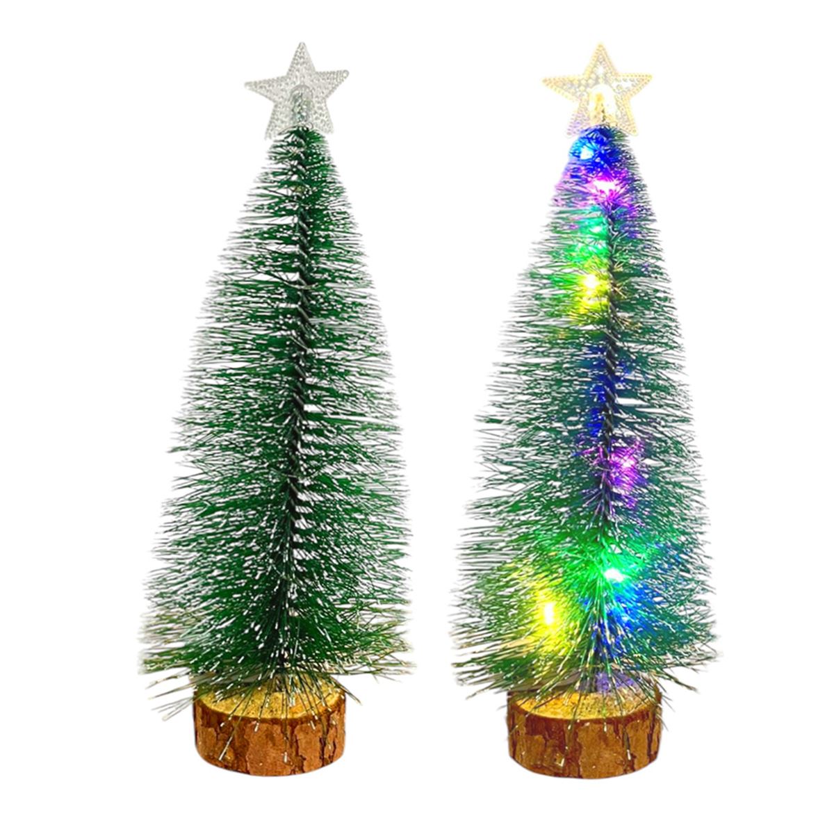 YLZ YILBAŞI SÜSÜ A4-9173-48 ÇAM AĞACI IŞIKLI 20 CM 1