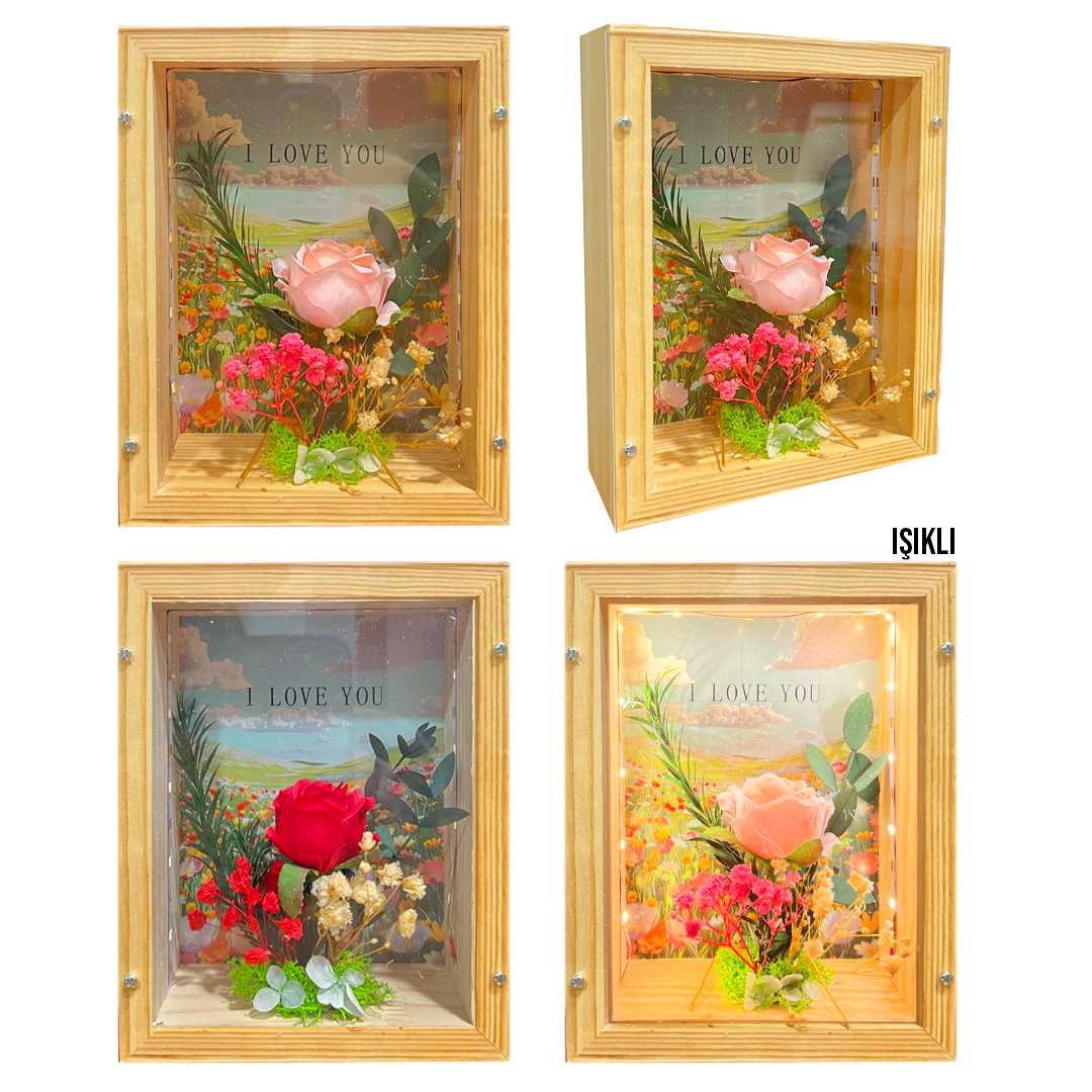 YLZ AHŞAP PANO JQ-73 IŞIKLI DEKORATİF EŞYA 1