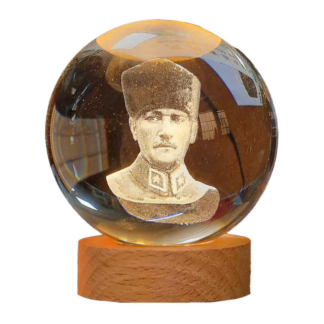 YLZ CAM TOP KÜRE SS-374 ATATÜRK IŞIKLI APARATLI 1