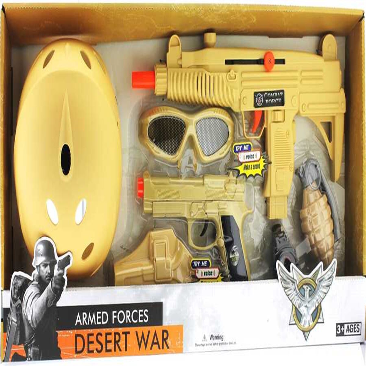 MEGA ARMED FORCES DESERT WAR D006A POLİS SETİ 3+ 1