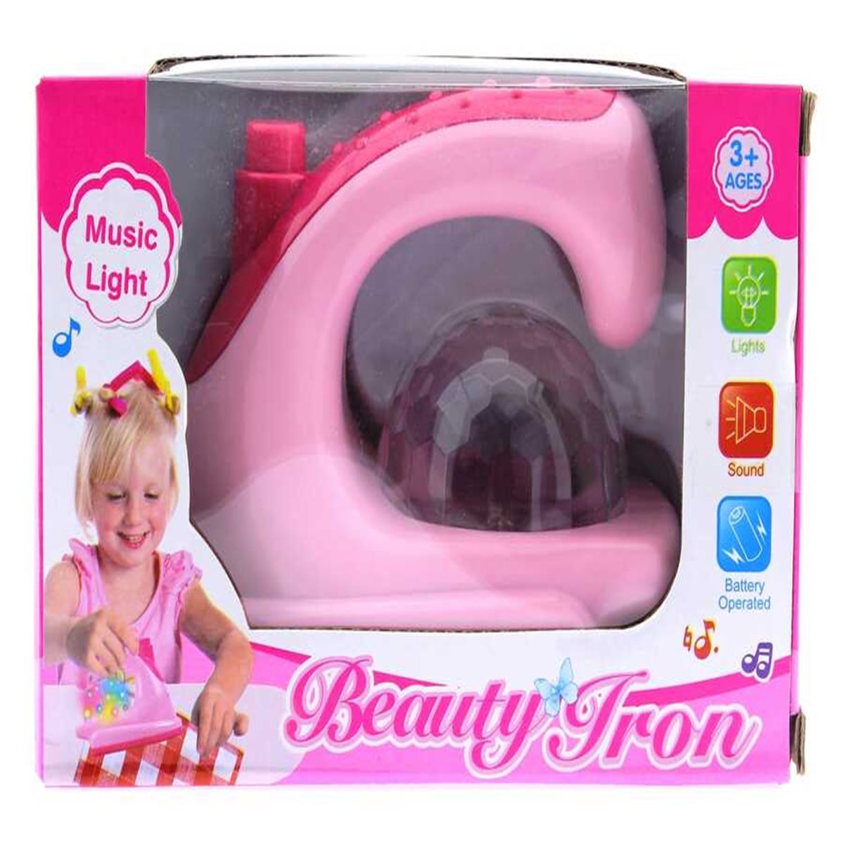 MEGA BEAUTY TRON 018-25 ÜTÜ SESLİ IŞIKLI PİLLİ 3+ 1