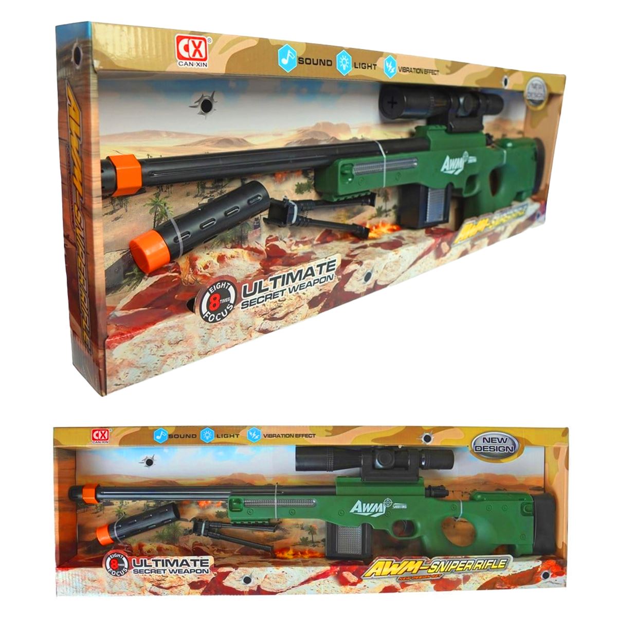 MEGA AWM KESKİN NİŞANCI 0338A SESLİ IŞIKLI 3+ 1