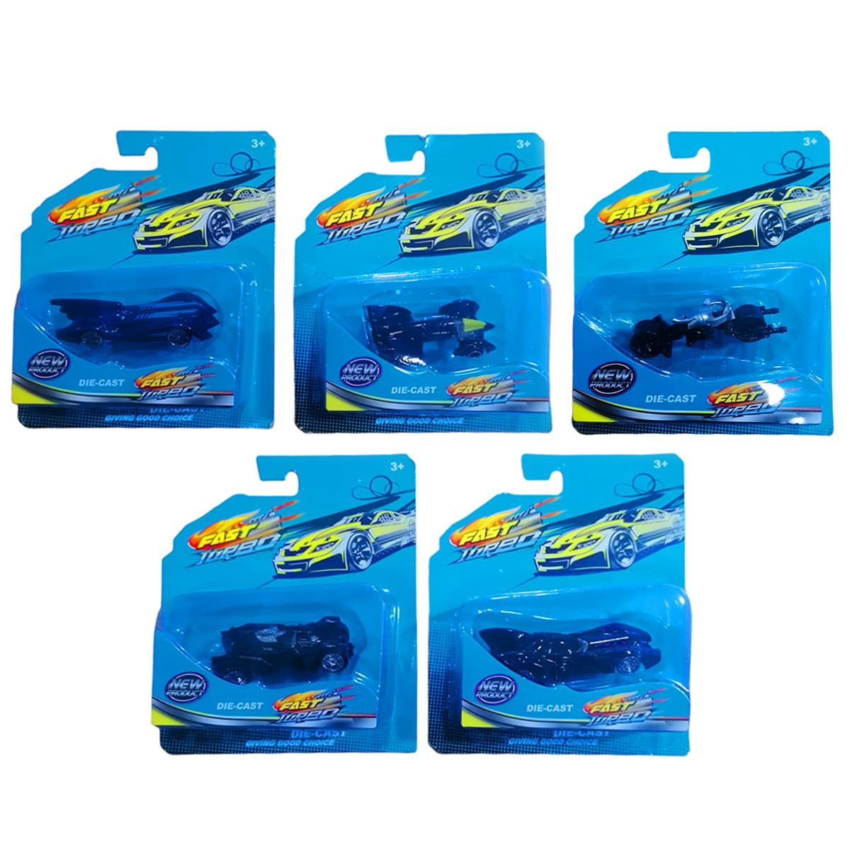 MEGA SÜRTMELİ ARABA 666-54 YARASA DİE CAST FAST TURBO 3+ 1