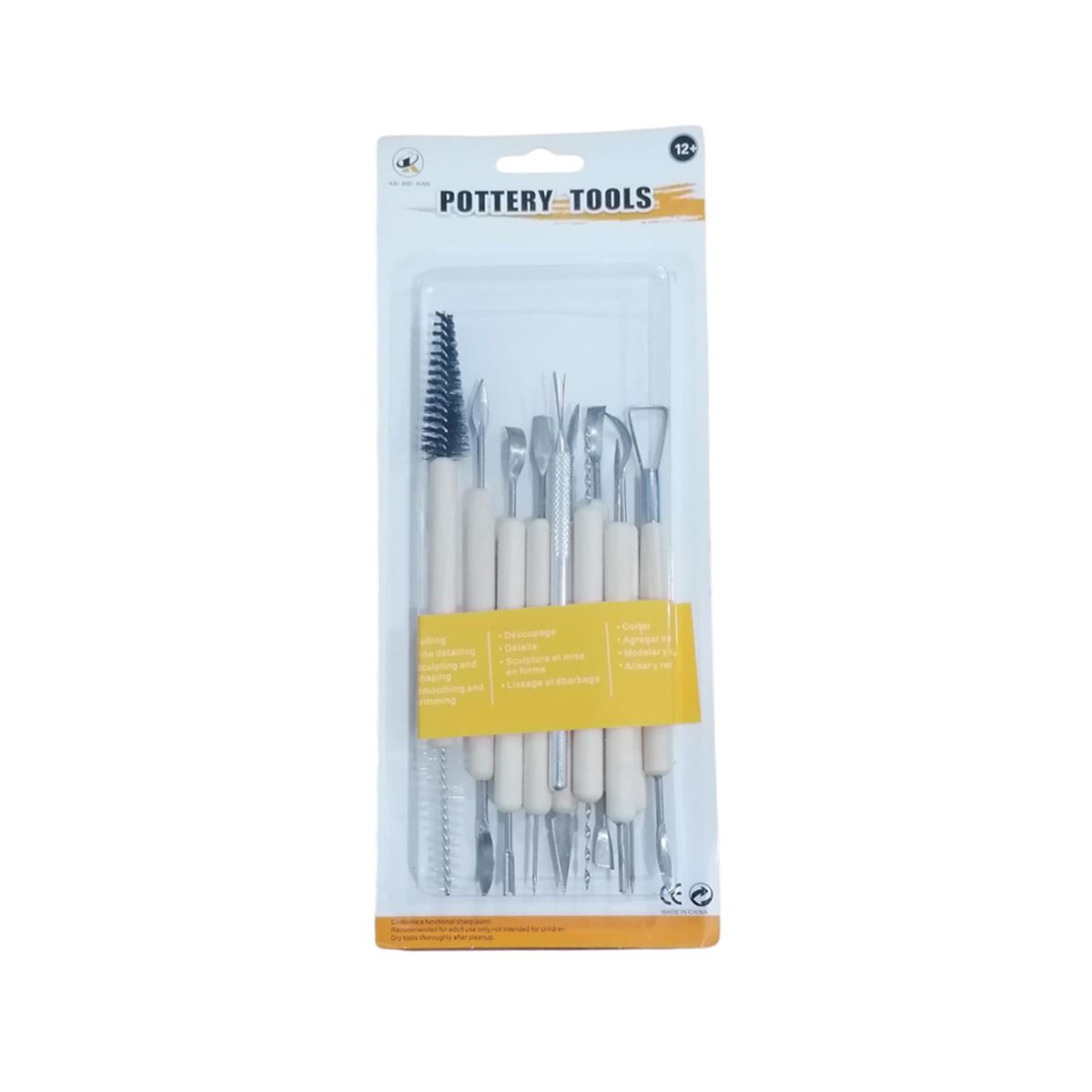 POTTER TOOLS SERAMİK ŞEKİLENDİRME BAŞLANGIÇ SETİ 11 PARÇA R-3 1