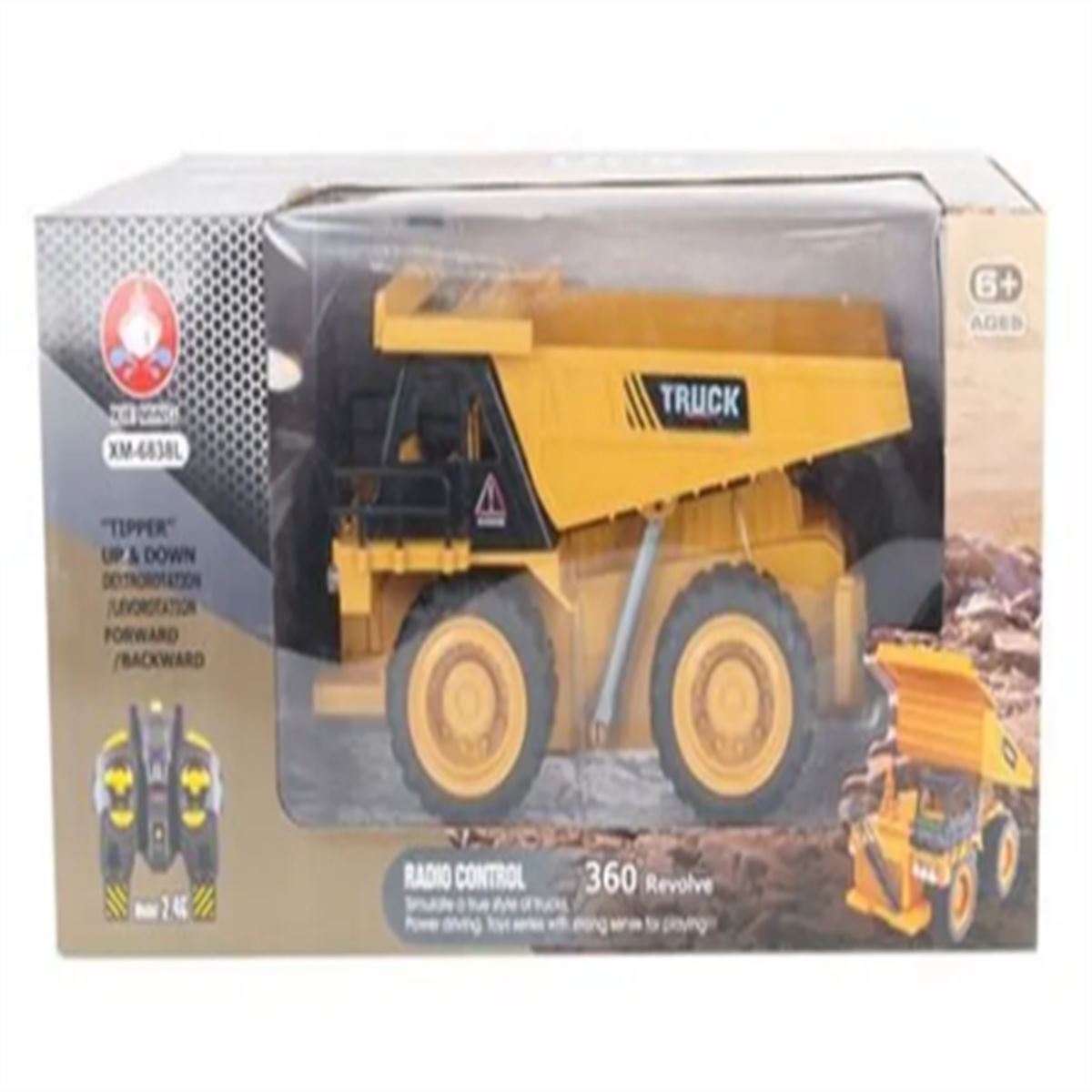 MEGA TRUCK XM-6838L İNŞAAT MOTORU KUMANDALI SESLİ PİLLİ 2.4G 6+ 1