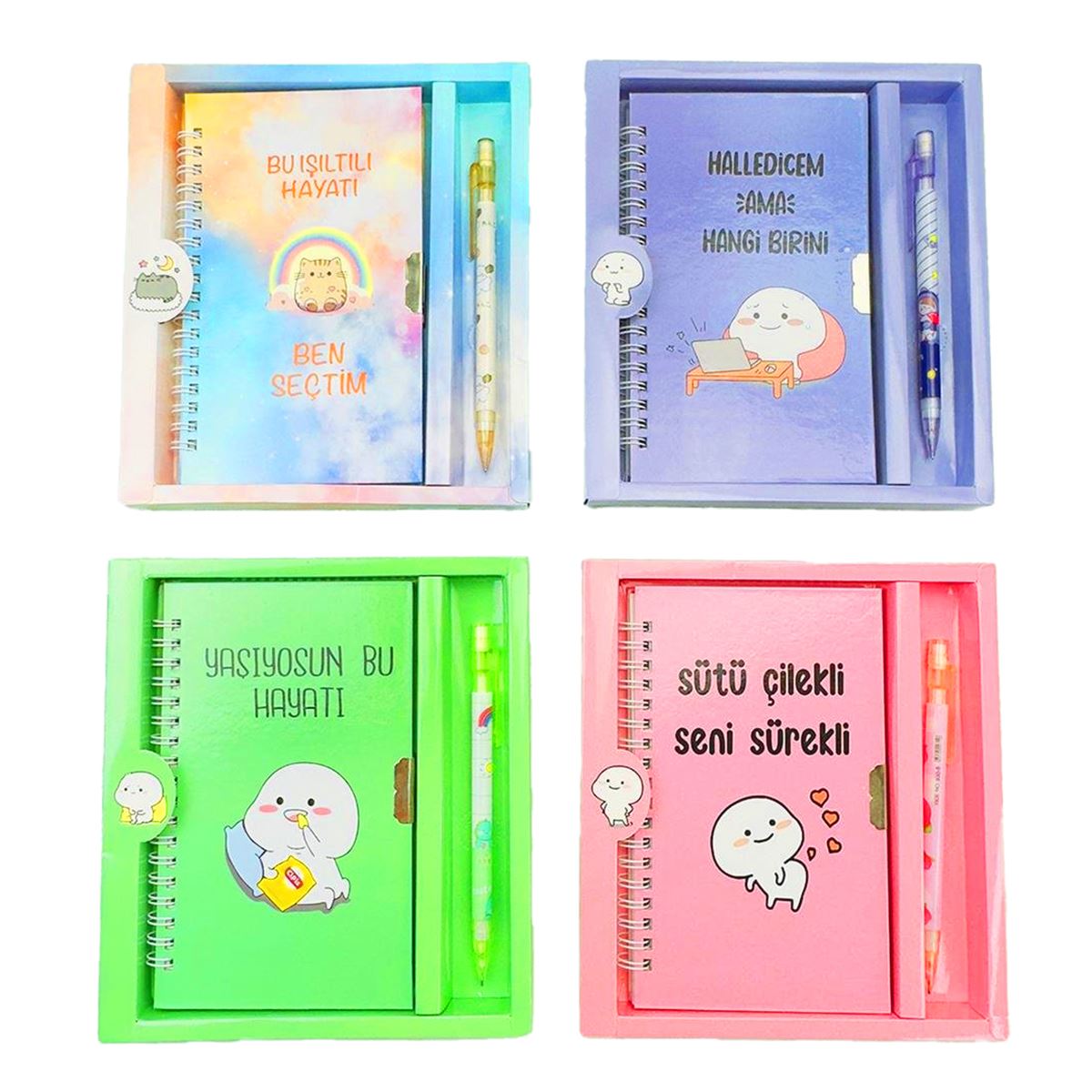 BAM DEFTER MOTTOLU 10x17.5 KİLİTLİ + VERSATİL SET HN-023 HN-022 HN-021 1