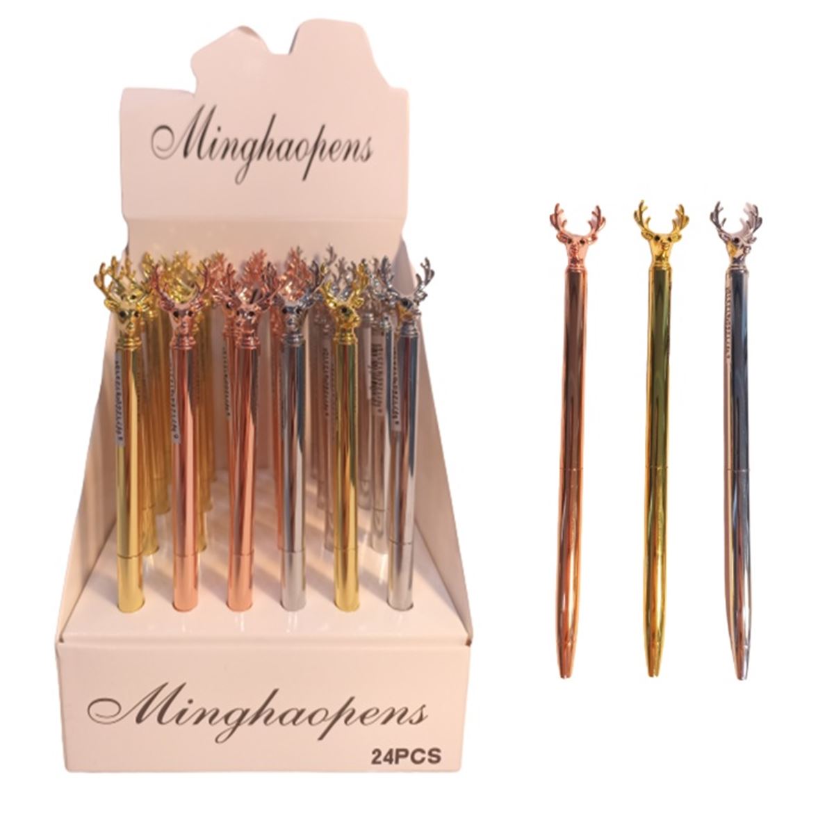 MİNGHAOPENS TÜKENMEZ KALEM GEYİK MX-2328 24 LÜ 1