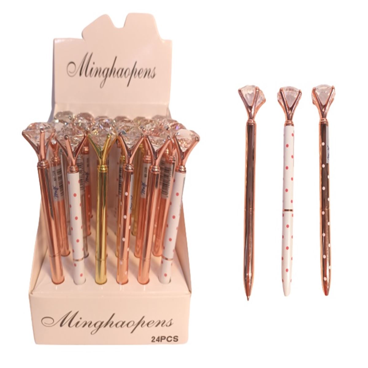 MİNGHAOPENS TÜKENMEZ KALEM TEK TAŞ MX-2328 24 LÜ 1