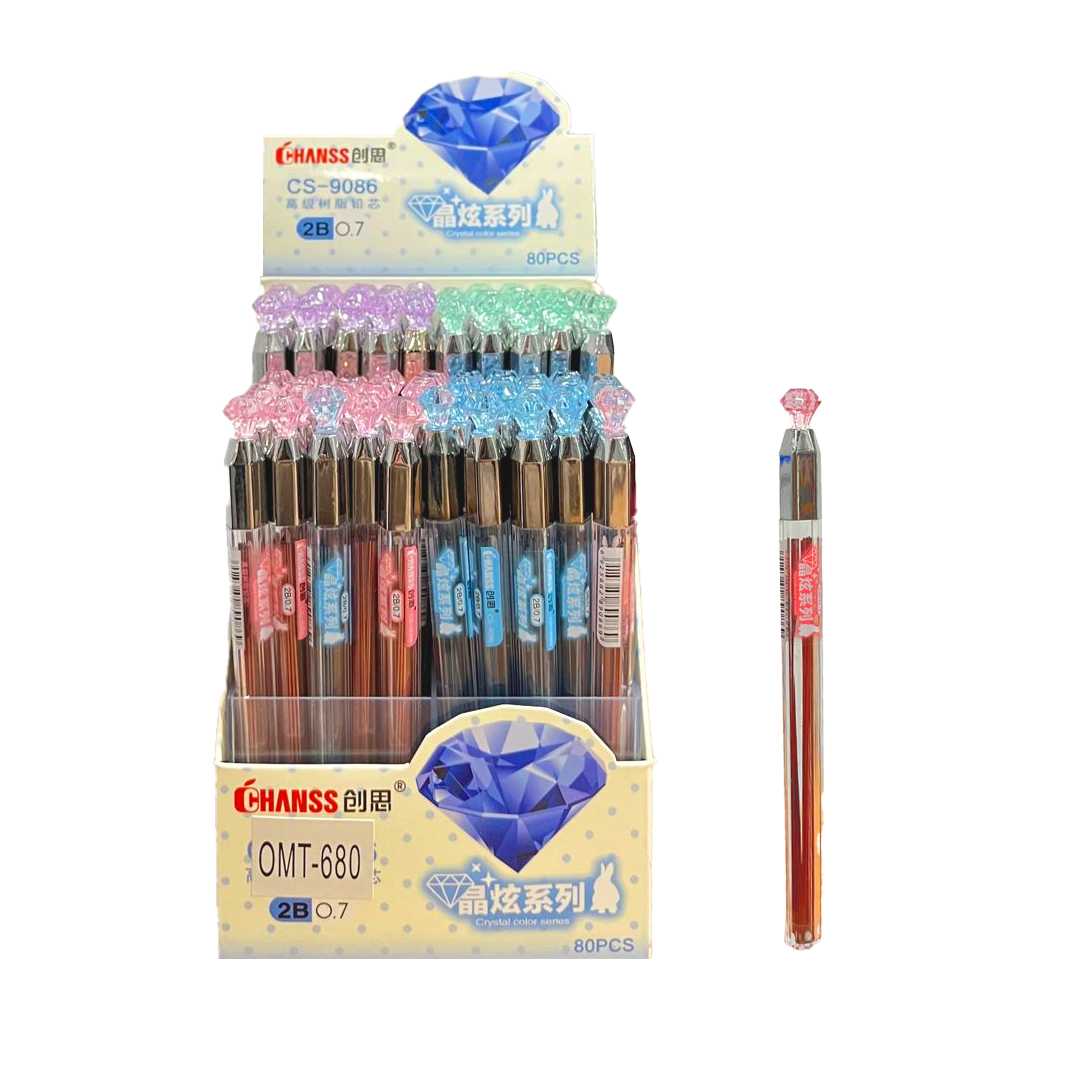 CHANSS MİN 07 MM 2B UZUN ELMAS BAŞLIKLI TÜP 80 Lİ CS-9086 1