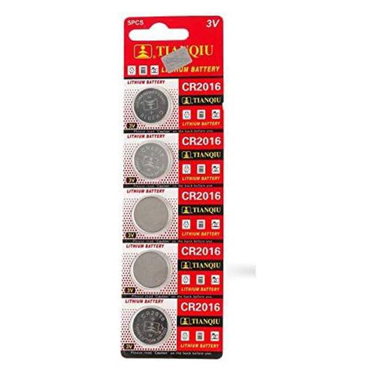 TİANQİU SAAT PİLİ CR 2016 3V 5 Lİ 1