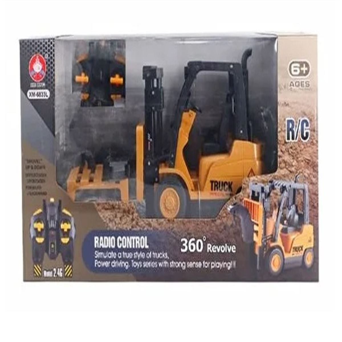 MEGA TRUCK XM-6833L FORKLİFT İŞ MAKİNESİ ŞARJLI SESLİ KUMANDALI 6+ 1