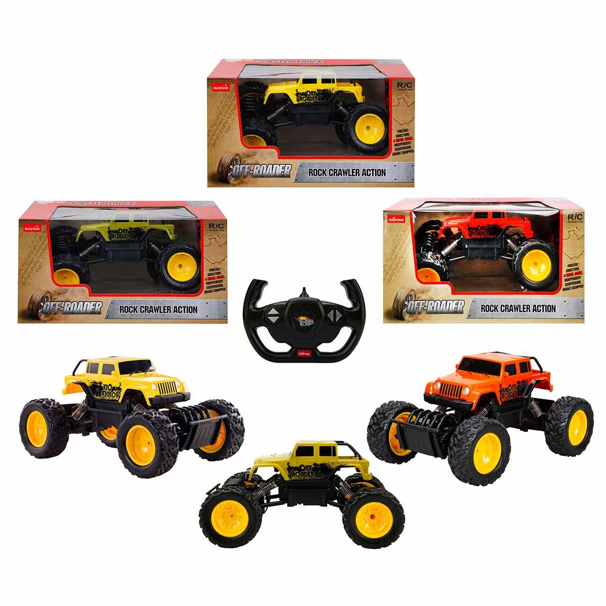 SUNMAN KUMANDALI JEEP 59100 MONSTER TRUCK ROCK CRAWLER ACTİON OFF ROADER F/F 2.4GHZ 1:18 1