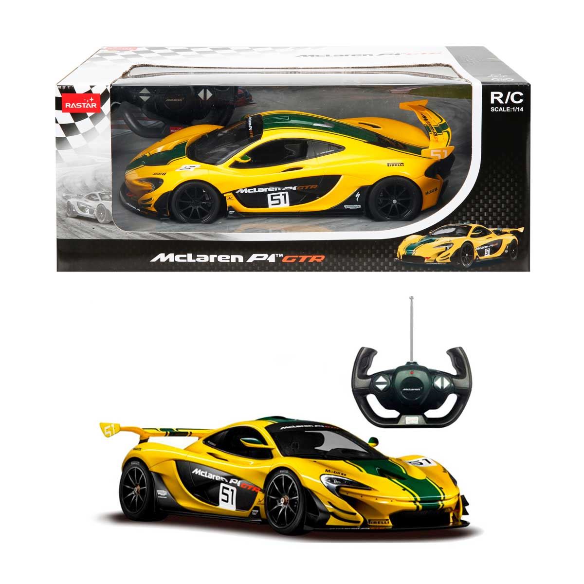 SUNMAN RASTAR KUMANDALI ARABA 75000 MCLAREN P1 GTR F/F R/C 2.4GHZ 1:14 IŞIKLI 6+ 1