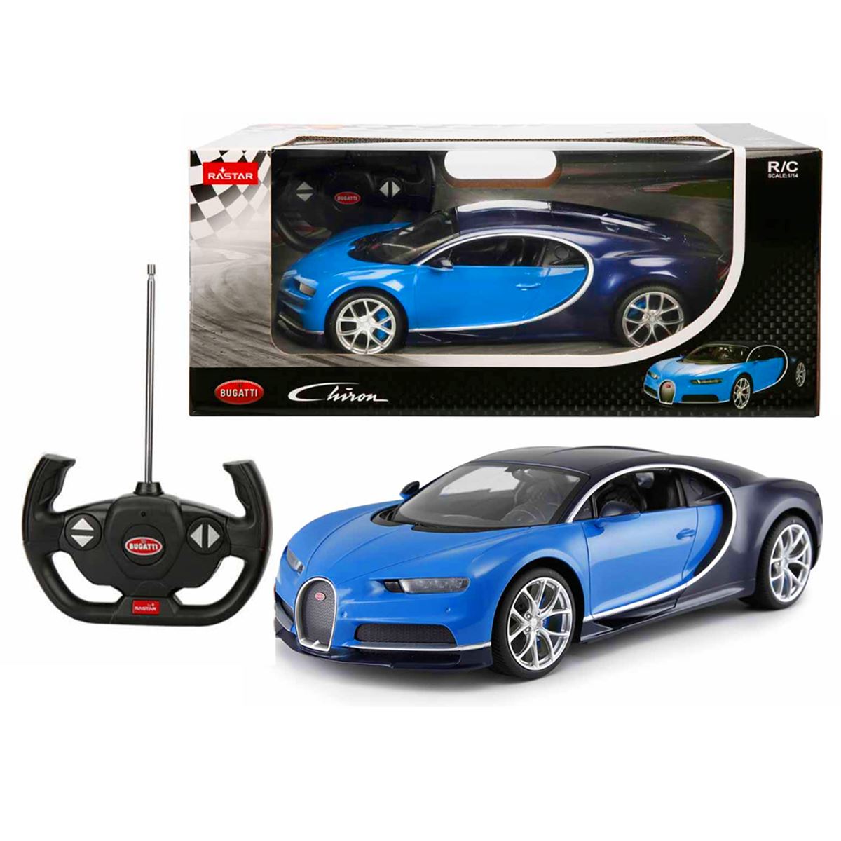 SUNMAN RASTAR KUMANDALI ARABA 75700 BUGATTİ CHİRON F/F R/C 2.4GHZ 1:14 IŞIKLI 6+ 1