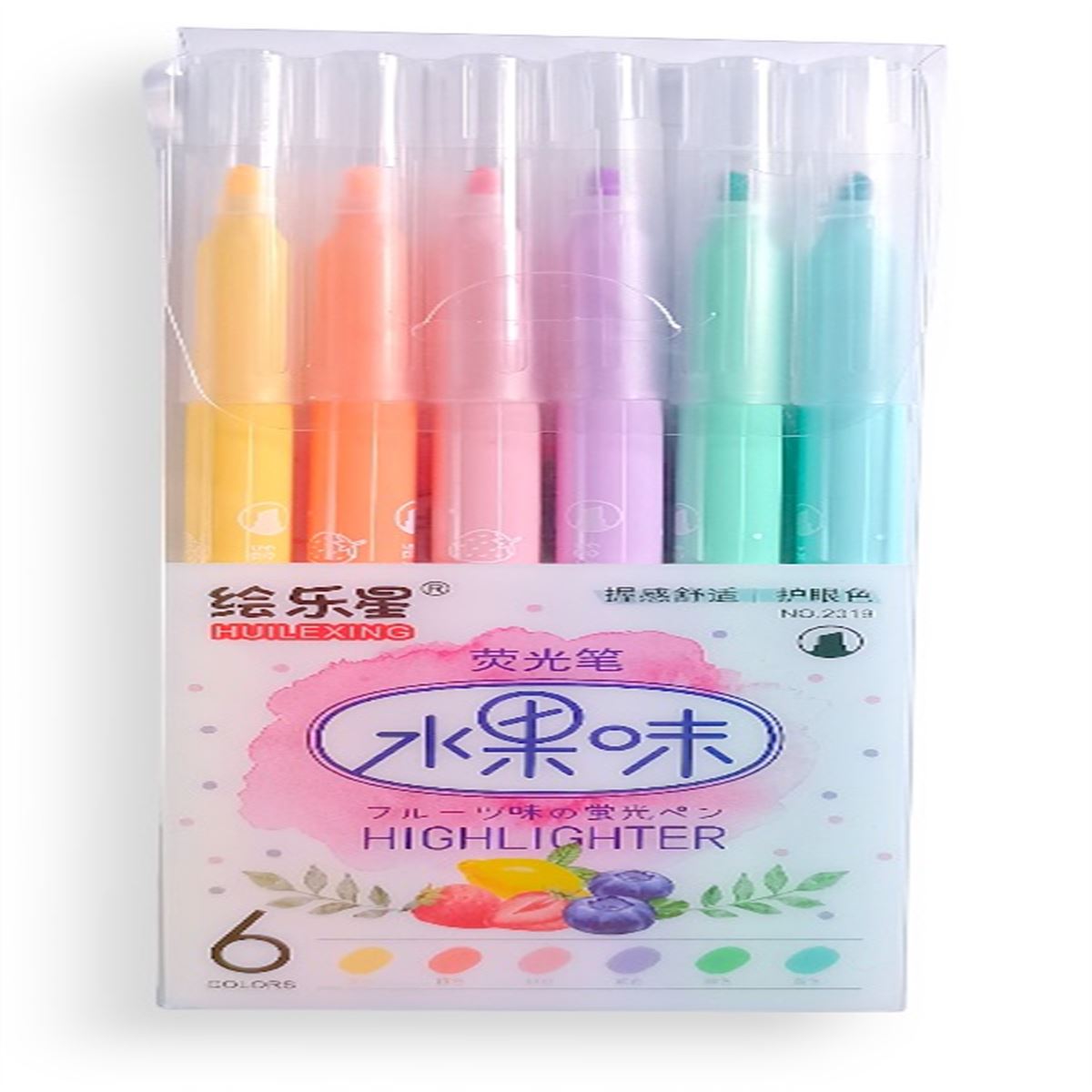 HUİLEXİNG FOSFORLU KALEM PASTEL 6 RENK 2019-6 1