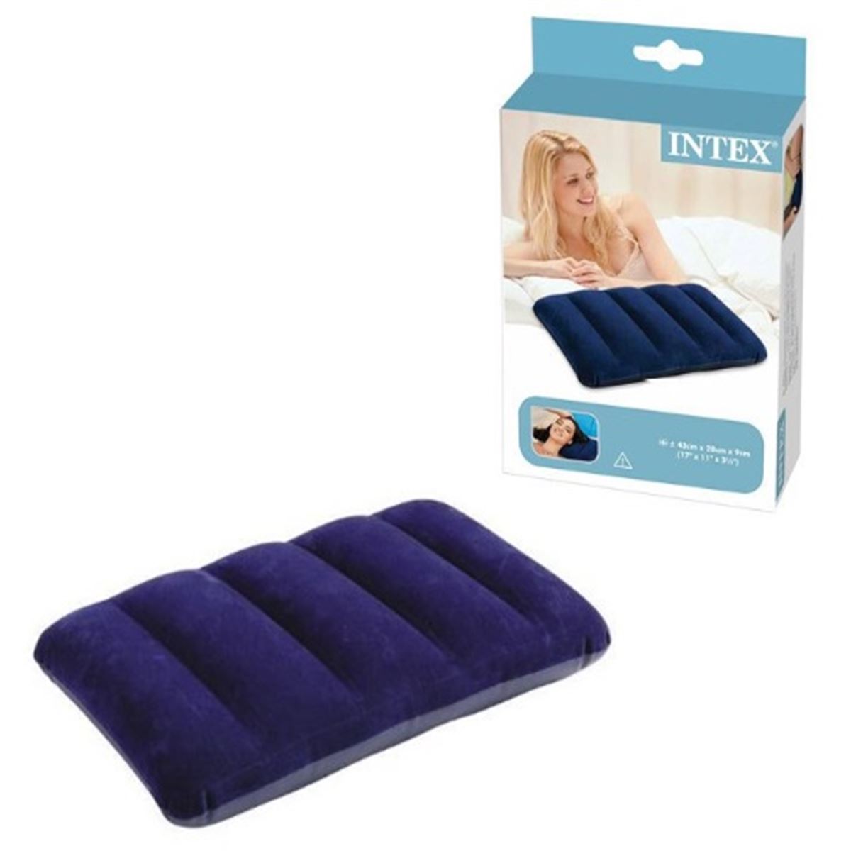 İNTEX 68672 KADİFE KAPLI ŞİŞME MİNDER YASTIK 43X28X9 1