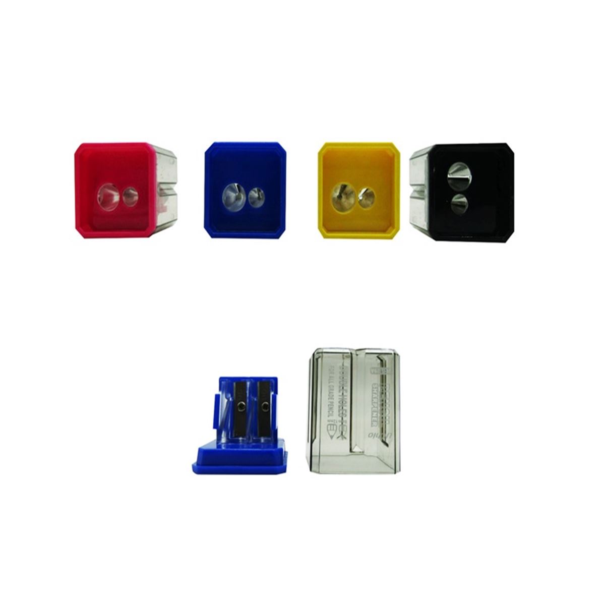 PERFECT KALEMTIRAŞ PLASTİK JUMBO İKİ BÖLMELİ 36 LI UC-129A 1
