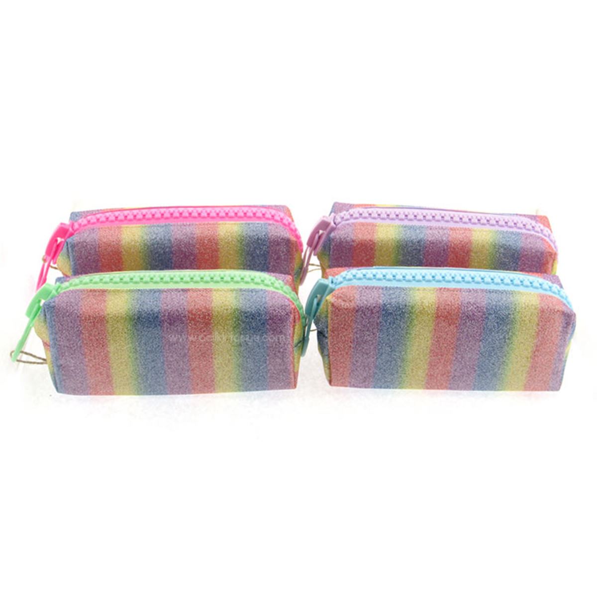 UNİCUS KALEM ÇANTASI UNCS-917 BİG ZİP PASTEL SİMLİ GÖKKUŞAĞI TEK BÖLMELİ 1