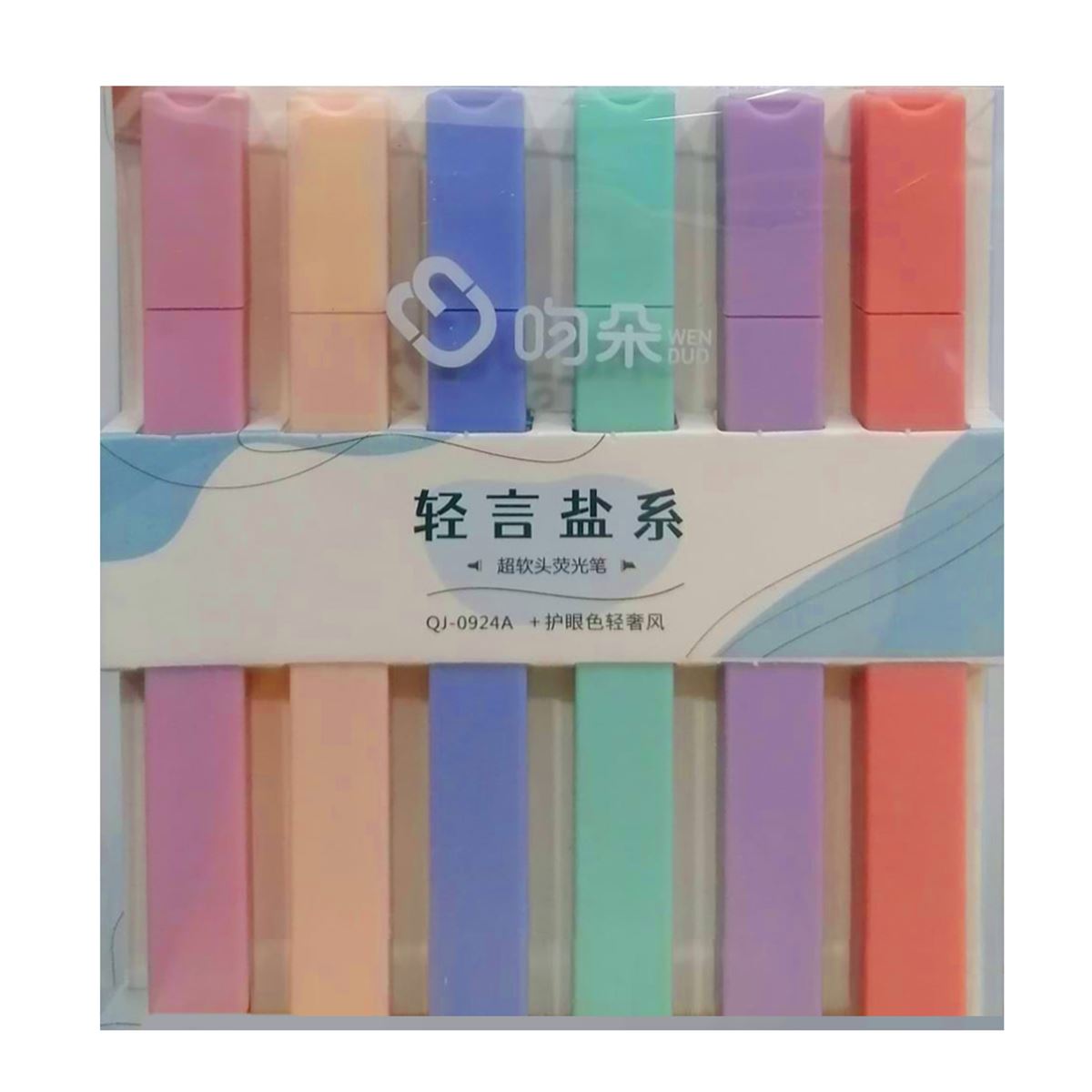 WEN DUO FOSFORLU KALEM QJ-0924A PASTEL 6 RENK 1