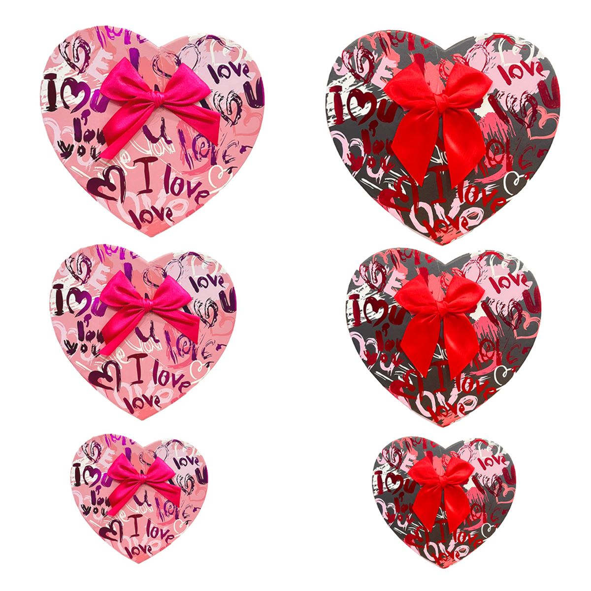 YLZ HEDİYE KUTUSU YLZ-2218-105 KALP 3 LÜ SET 1