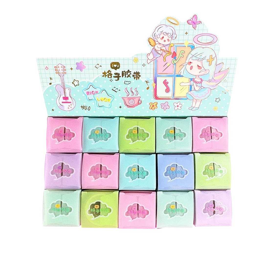 YE DA TAPE BANT SETİ YALDIZLI EKOSE DESEN 3 LÜ 15 PK YD-WM01 1569 1