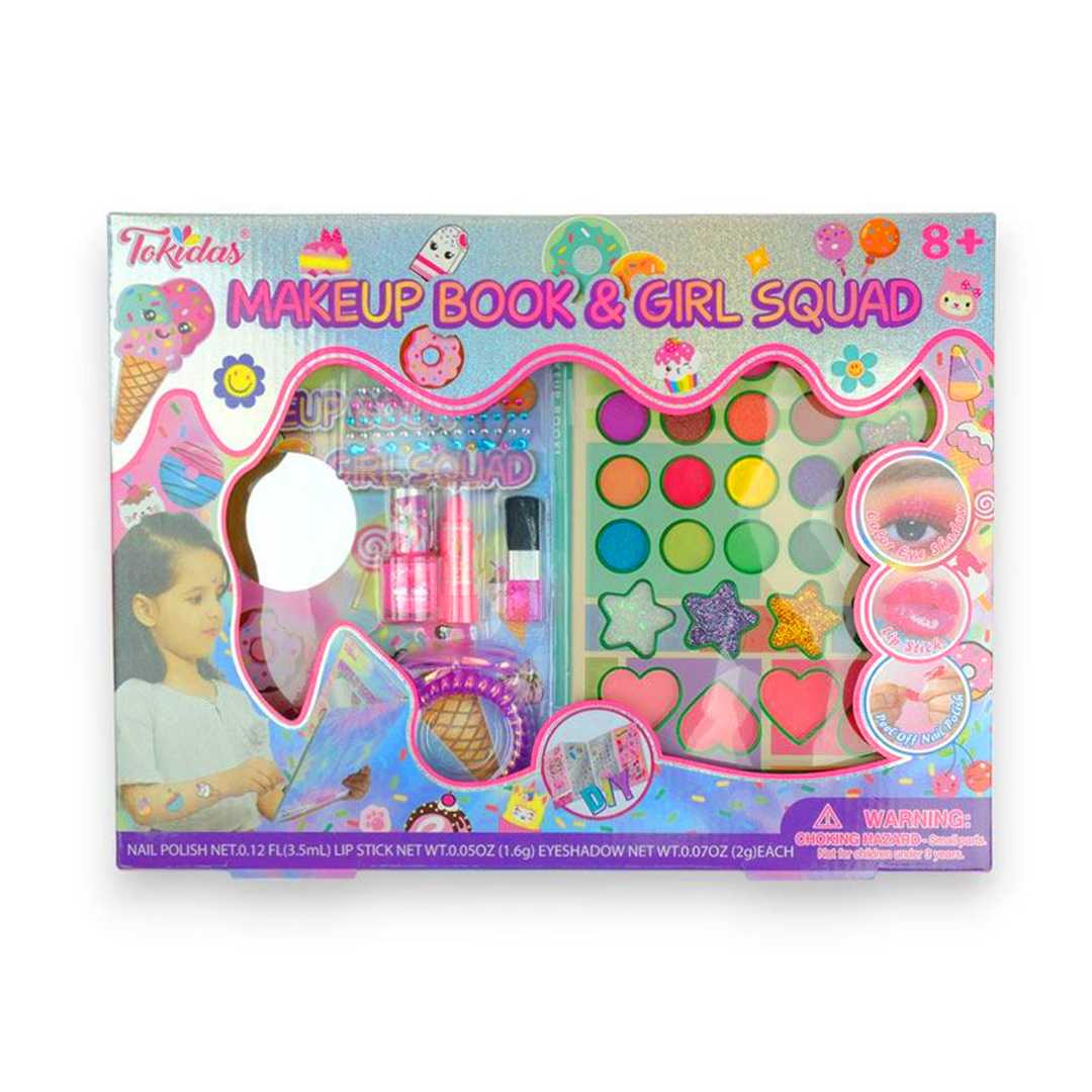 TOKİDAS MANİKÜR VE MAKYAJ SETİ T062 MAKEUP BOOK GİRL SQUAD 8+ 1