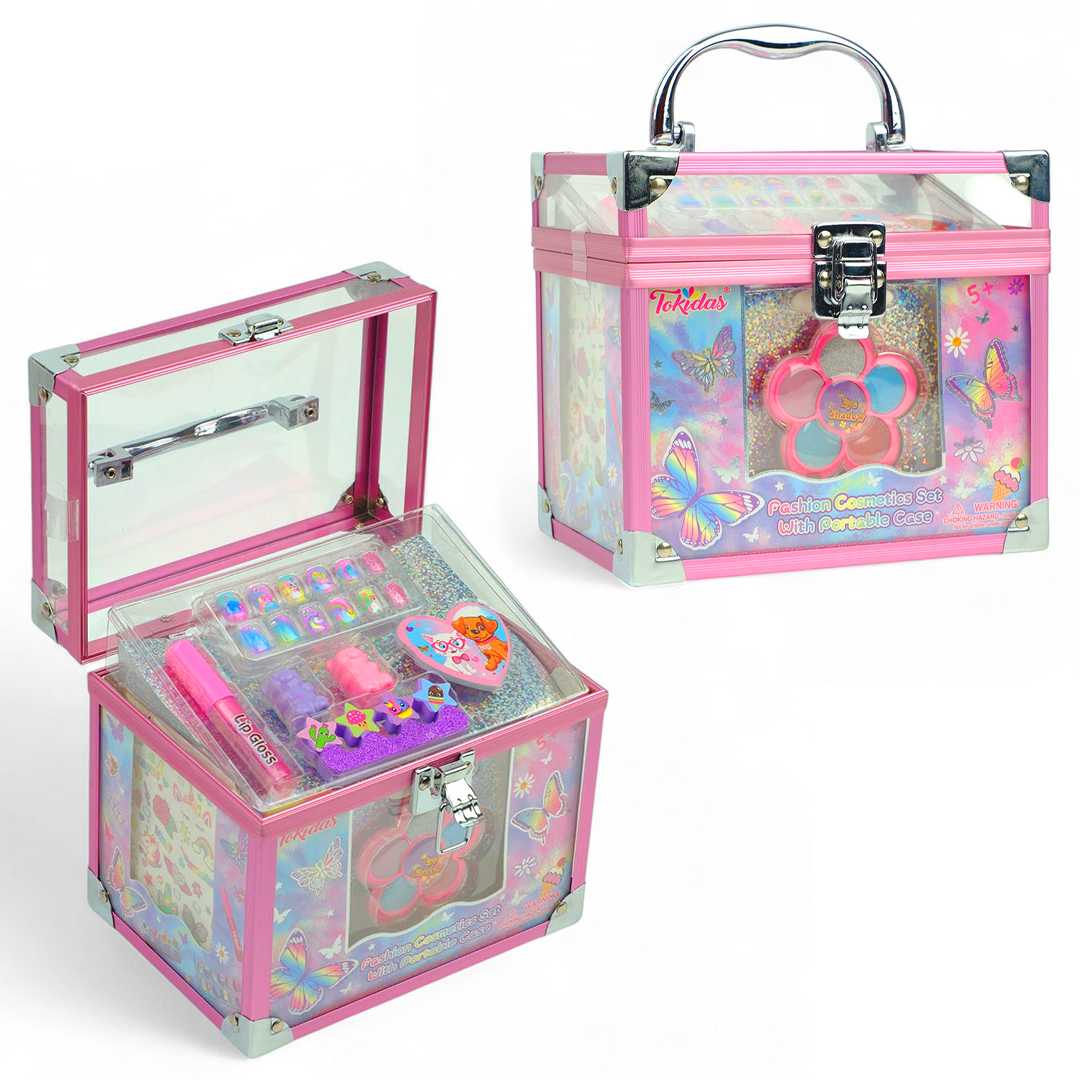 TOKİDAS FASHİON VANİTY T271 MAKYAJ SETİ ÇANTALI 5+ 1