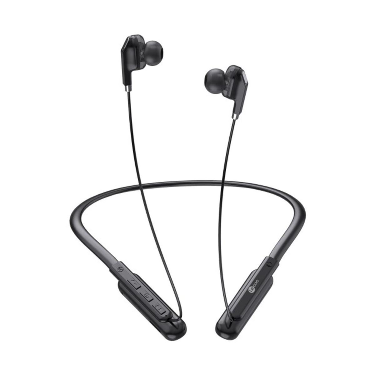 LECOO KULAKLIK ES202 BLUETOOTH KULAKİÇİ SİYAH BOYUN BANTLI 1