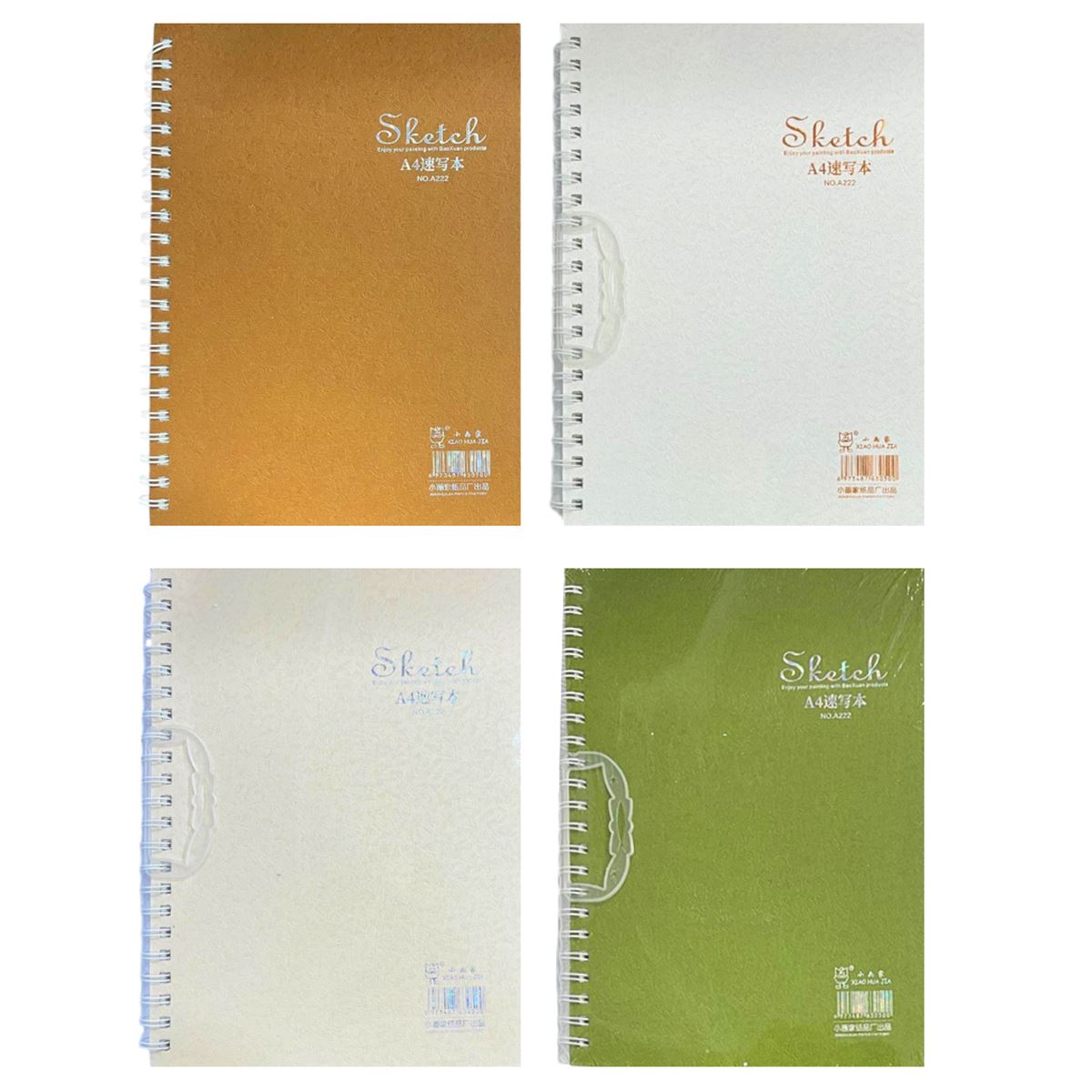 XİAOHUAJİA ESKİZ DEFTERİ A222 A4 YANDAN SPİRALLİ 26 YP 1