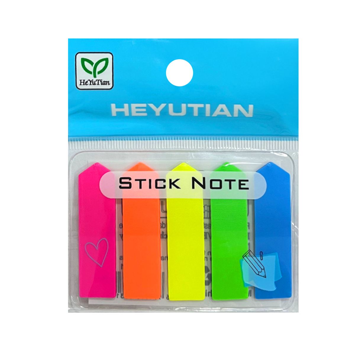 HEYUTİAN İNDEX FİLM PP 12x45 MM OK 5 RENK 12 Lİ PET311 1