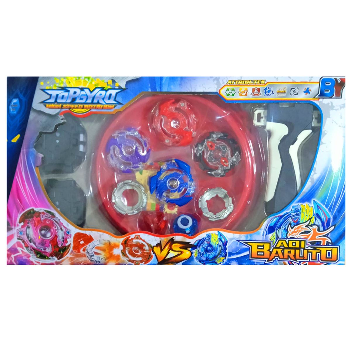 TOPGYRO HİGH SPEED ROTATİON BY905 BEYBİLET SETİ SAHALI 4 LÜ 1