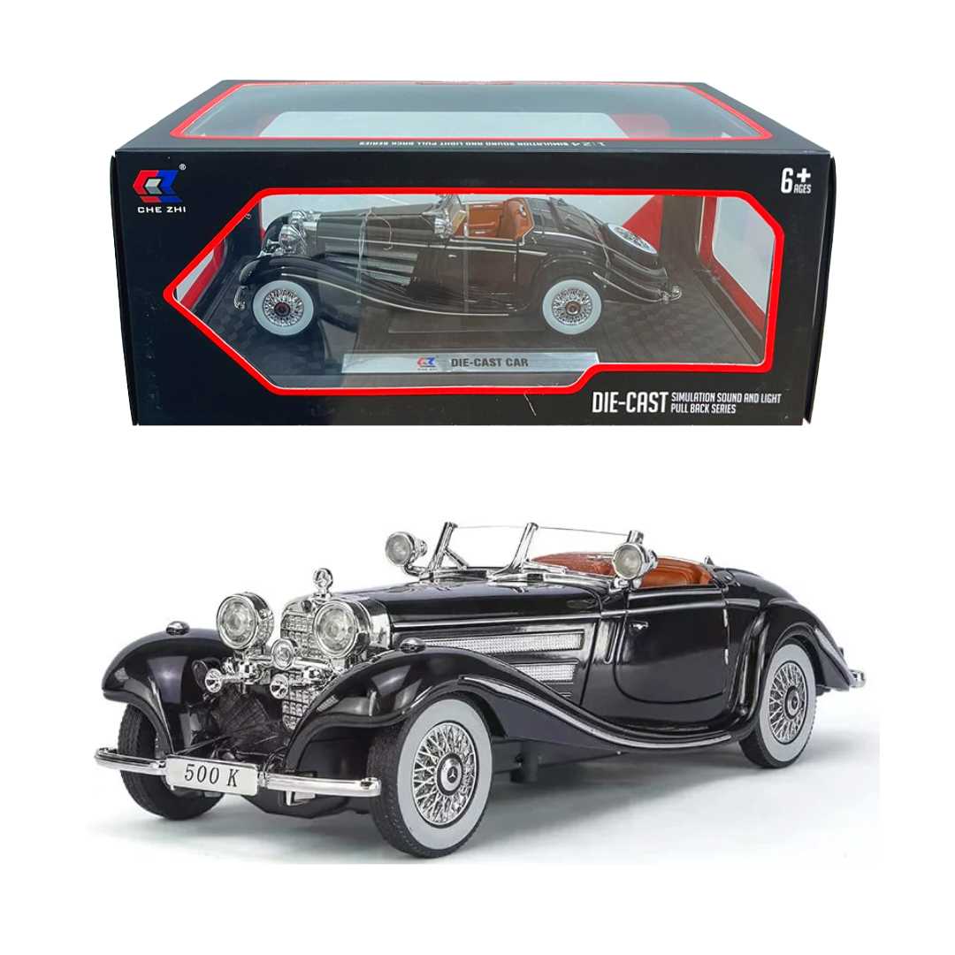 BVM SÜRTMELİ METAL ARABA CZ173B ROADSTER DİE CAST AÇILIR KAPI SESLİ PİLLİ 1:24 6+ 1