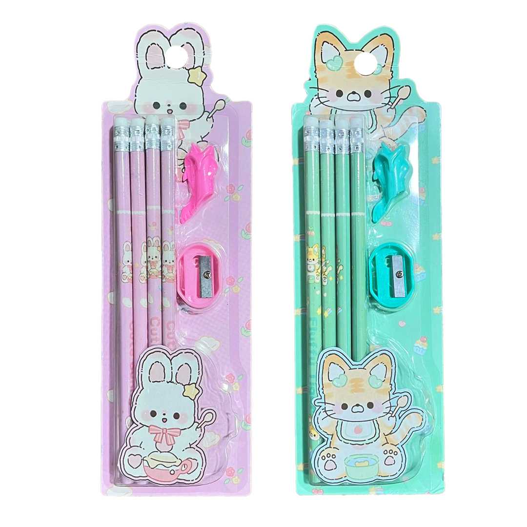 KIRTASİYE SETİ 2086 SEVİMLİ HAYVANLAR 10 PCS 1