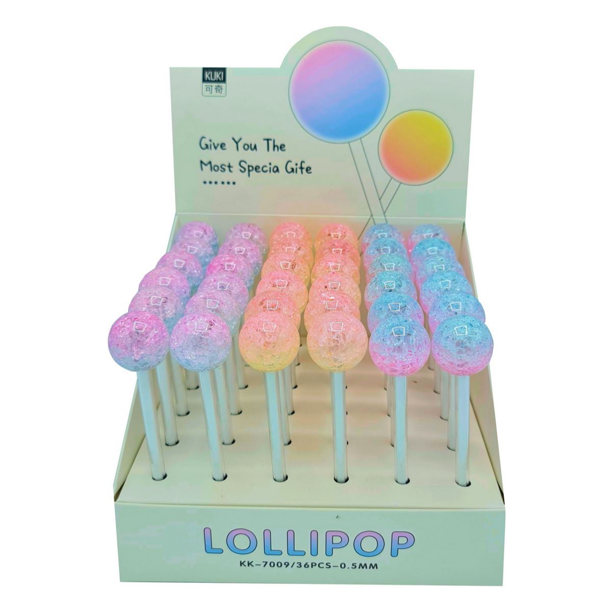 UNICUS 7009 TÜKENMEZ JEL CAM LOLİPOP 36 LI 1