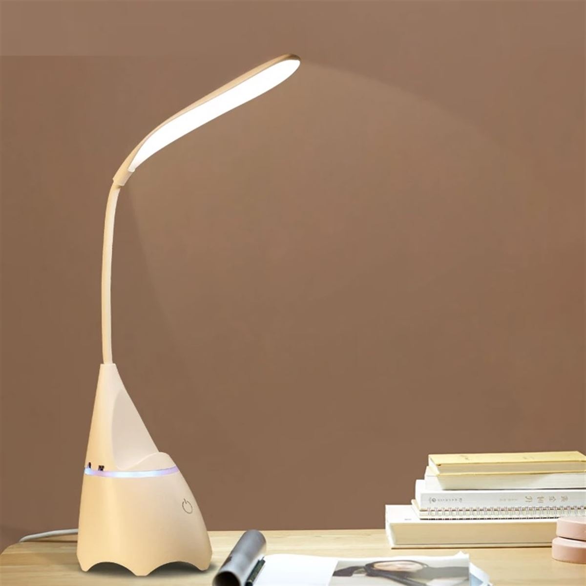 YLZ MASA LAMBASI 481 LED TELEFON TUTUCULU DOKUNMATİK BLUETOOTHLU SESLİ USB KABLOLU 1